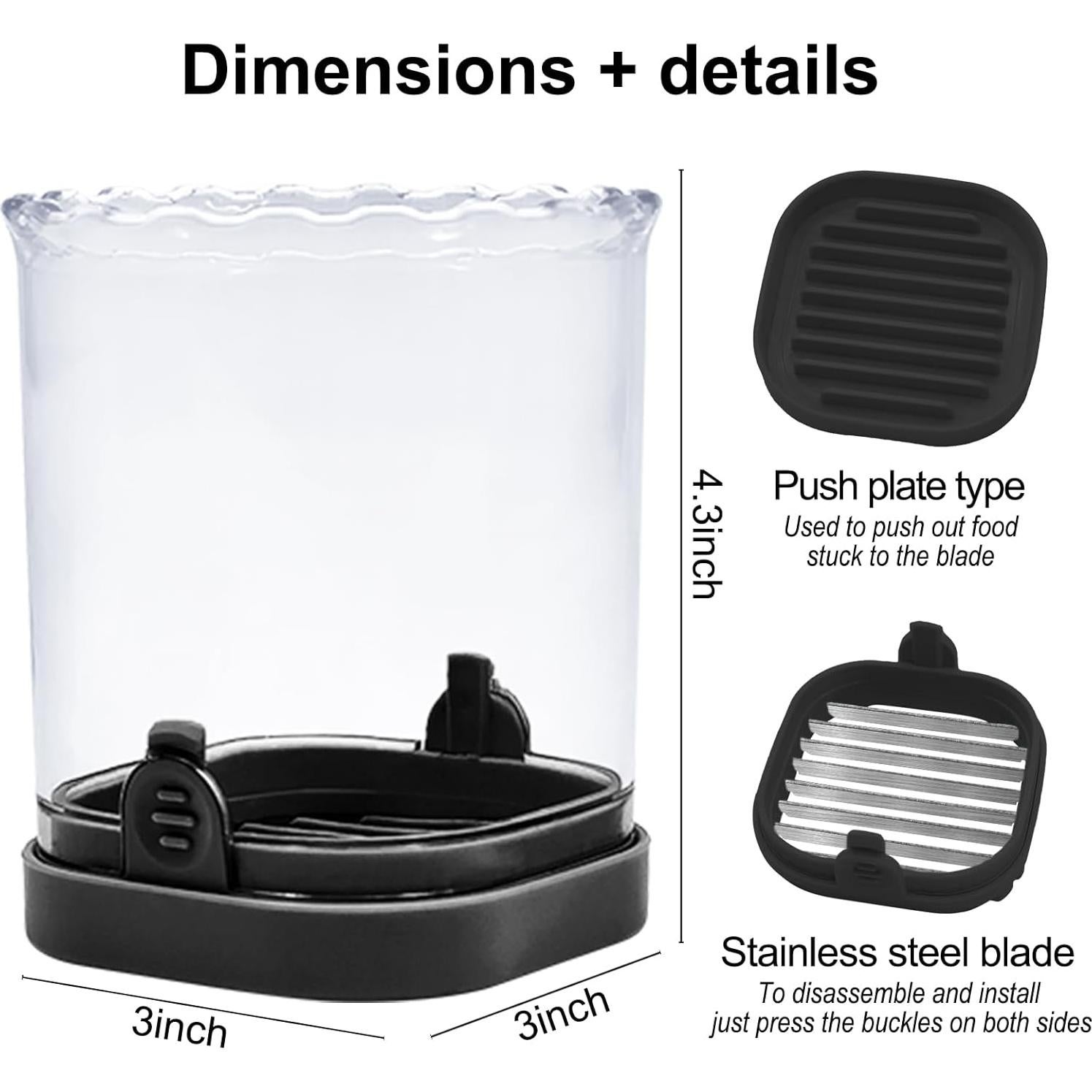 Taza Cortadora de Frutas UQOOQFA - Cortador de Fresas Negro