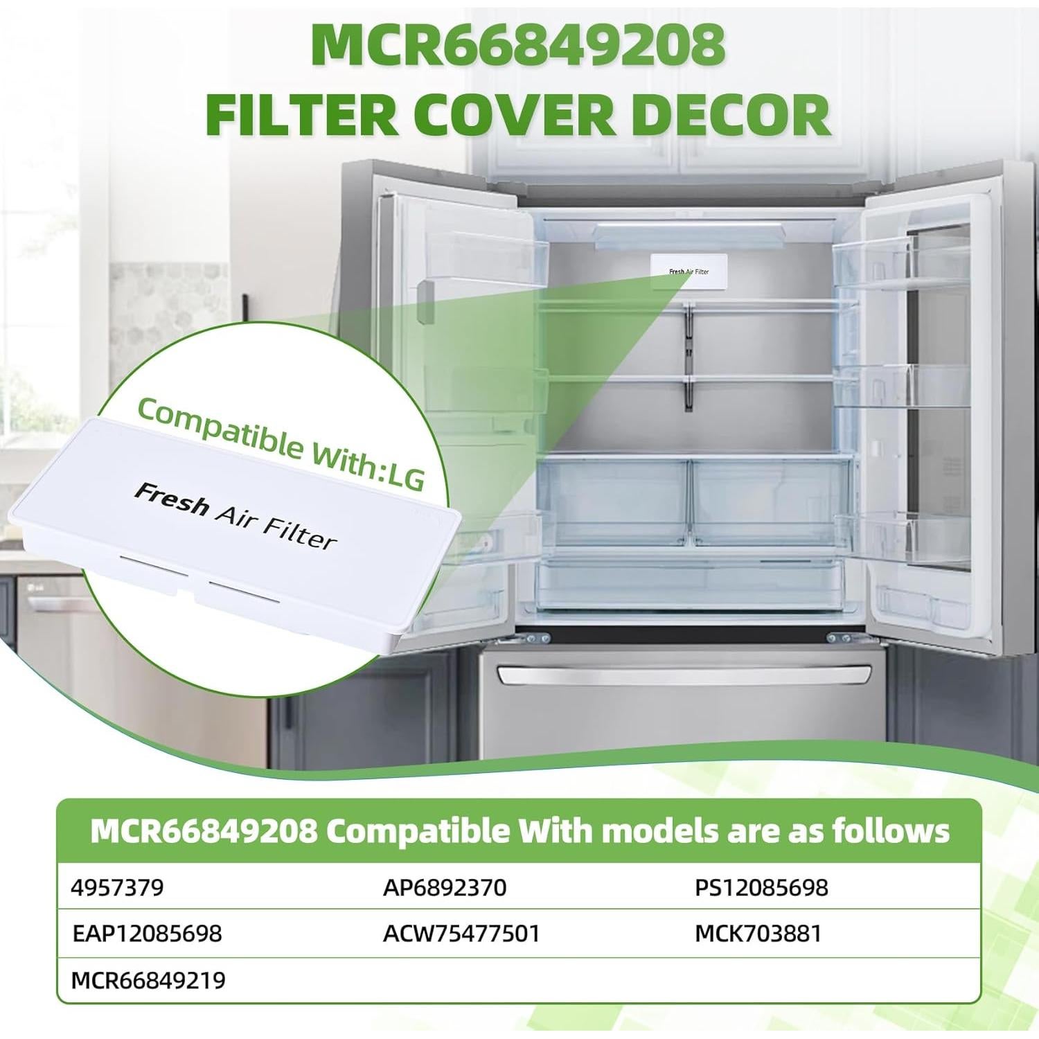 Funda Decorativa para Refrigerador LG MCR66849208 - Alta Calidad