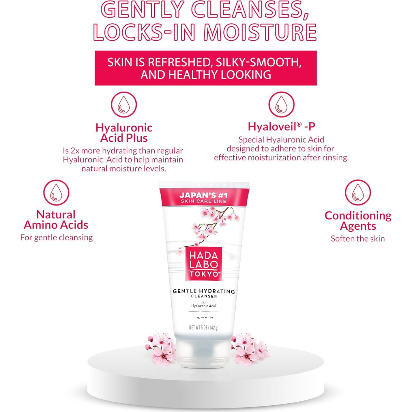 Limpiador Facial Espumoso Hada Labo Tokyo 141.75 g Piel Sensible