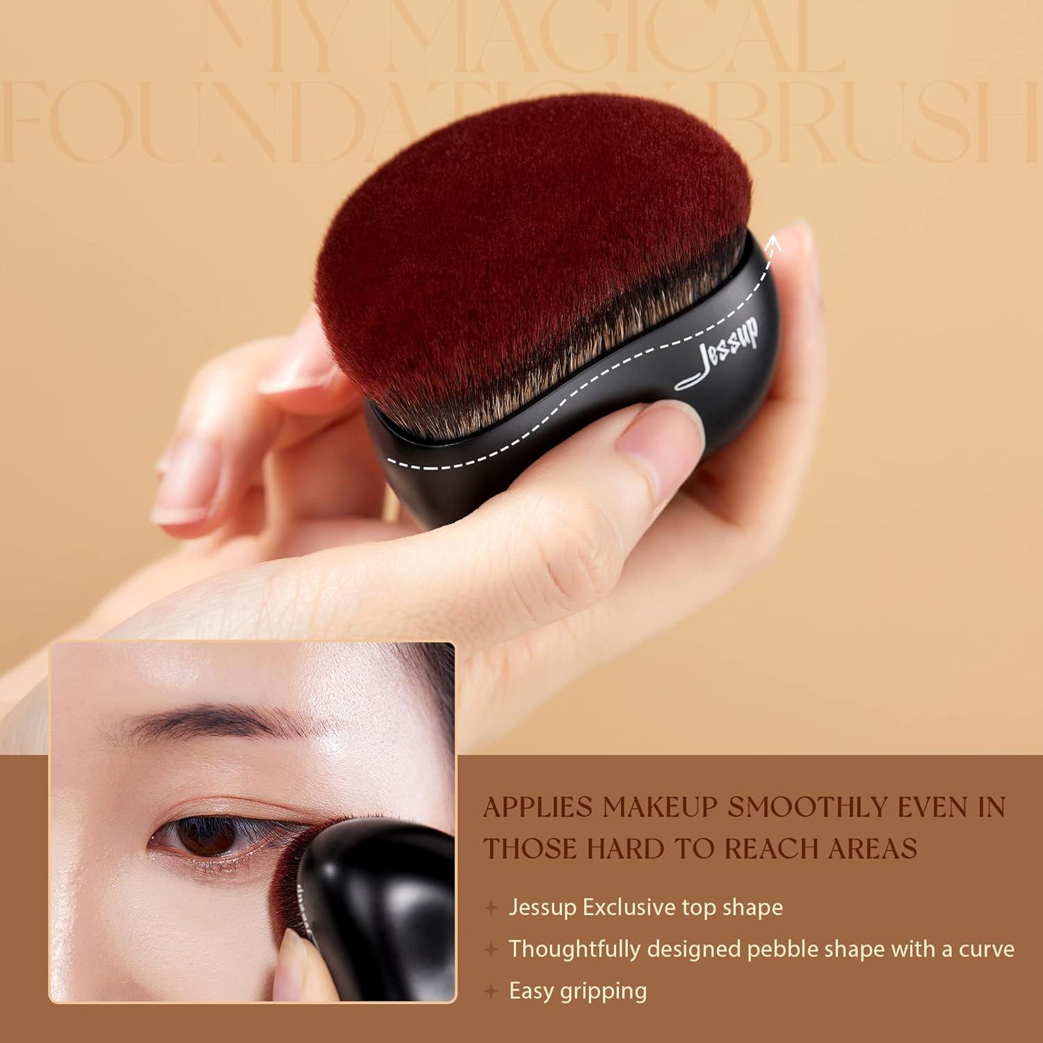 Brocha de Fundación Grande Kabuki Jessup SF001 - Negro