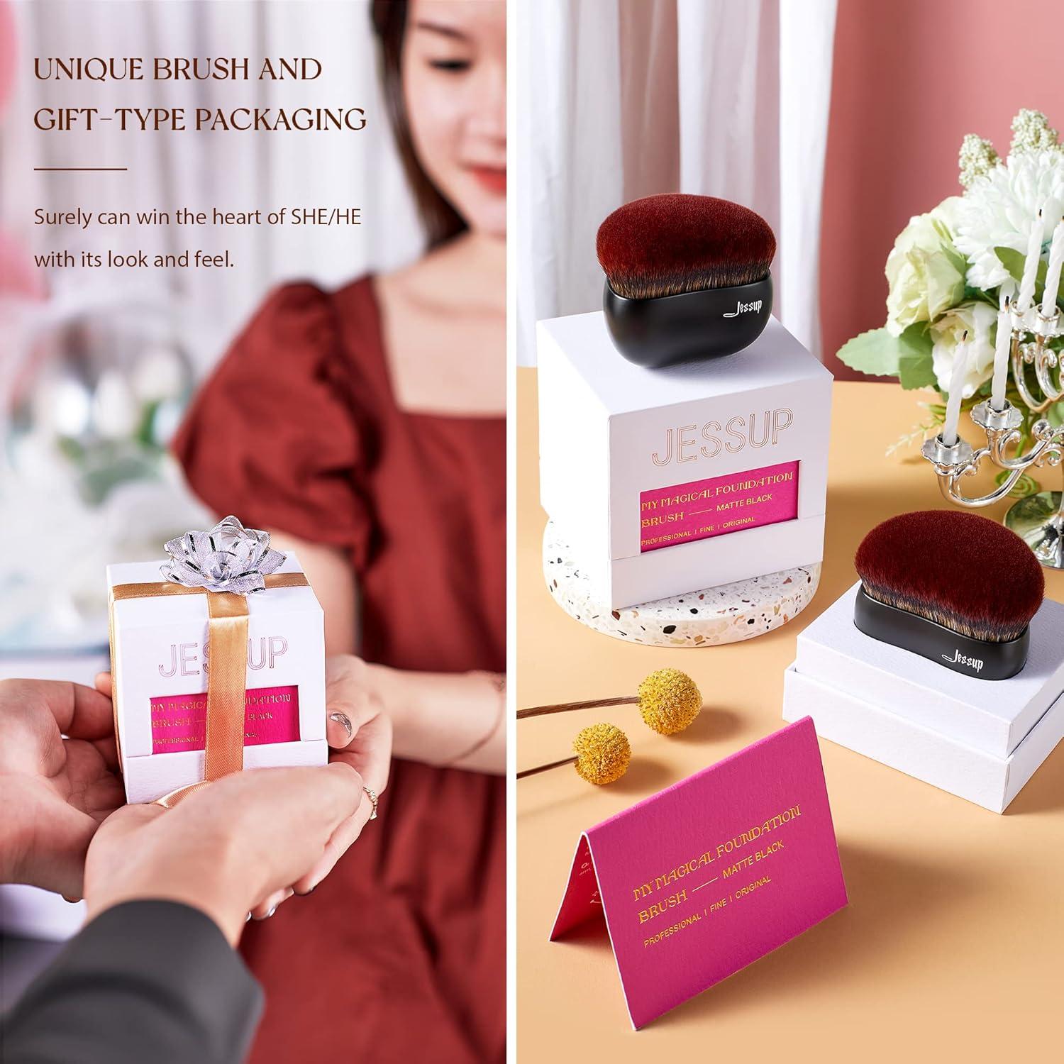 Brocha de Fundación Grande Kabuki Jessup SF001 - Negro