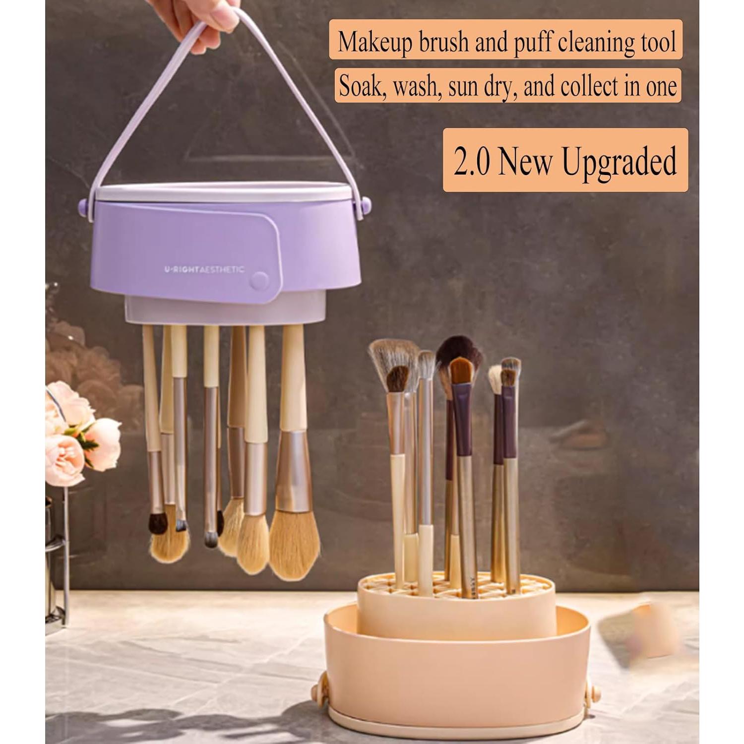 Alfombrilla Limpiadora de Brochas GOLIKEE 3 en 1 Silicona Khaki