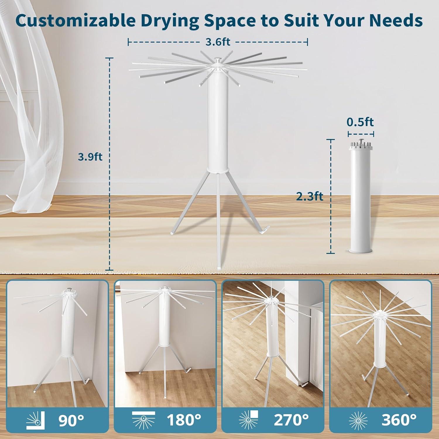 Soporte Plegable para Secar Ropa JAUREE 106.68 cm 16 Varillas