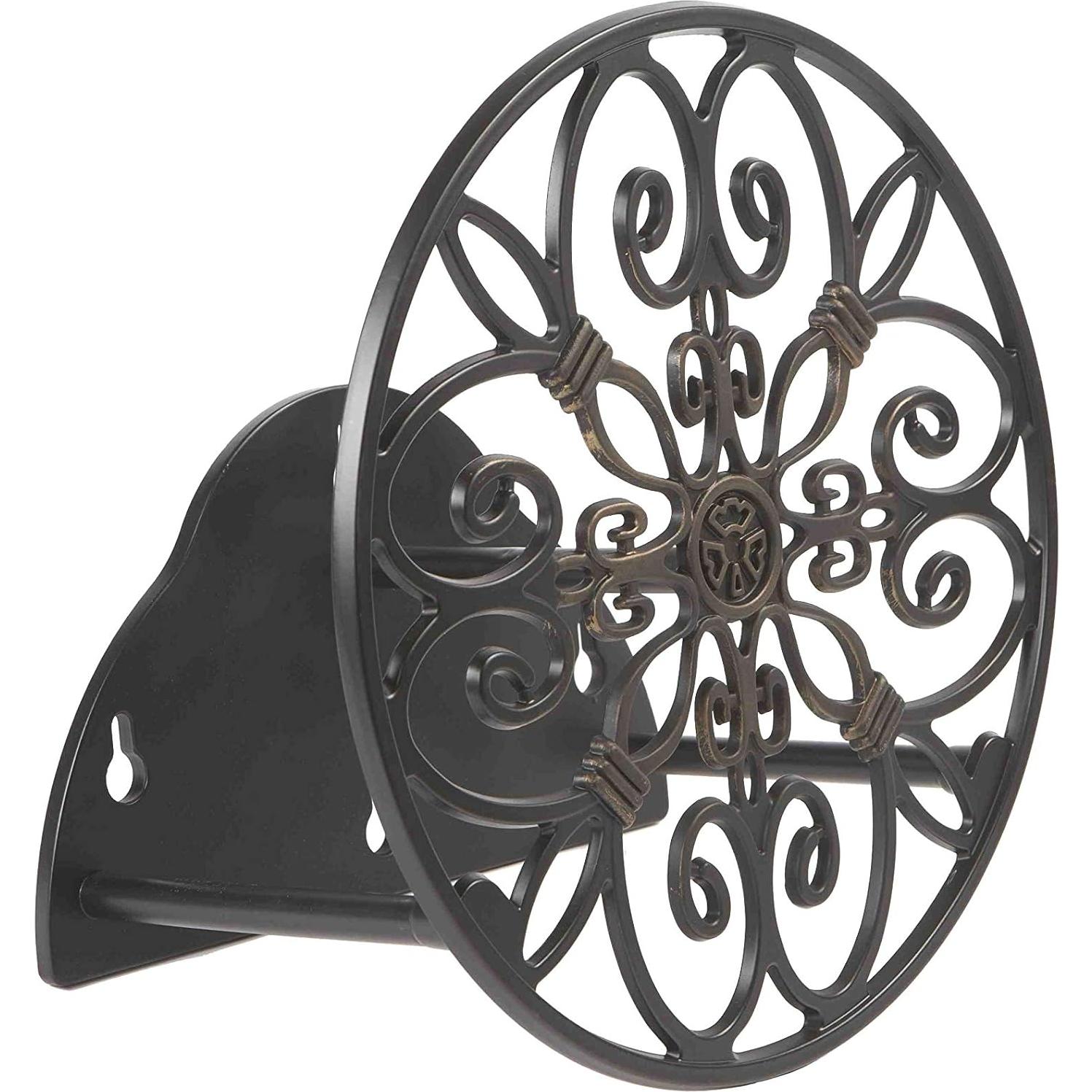 Soporte de Manguera Liberty Garden 670 Montado en Pared Negro