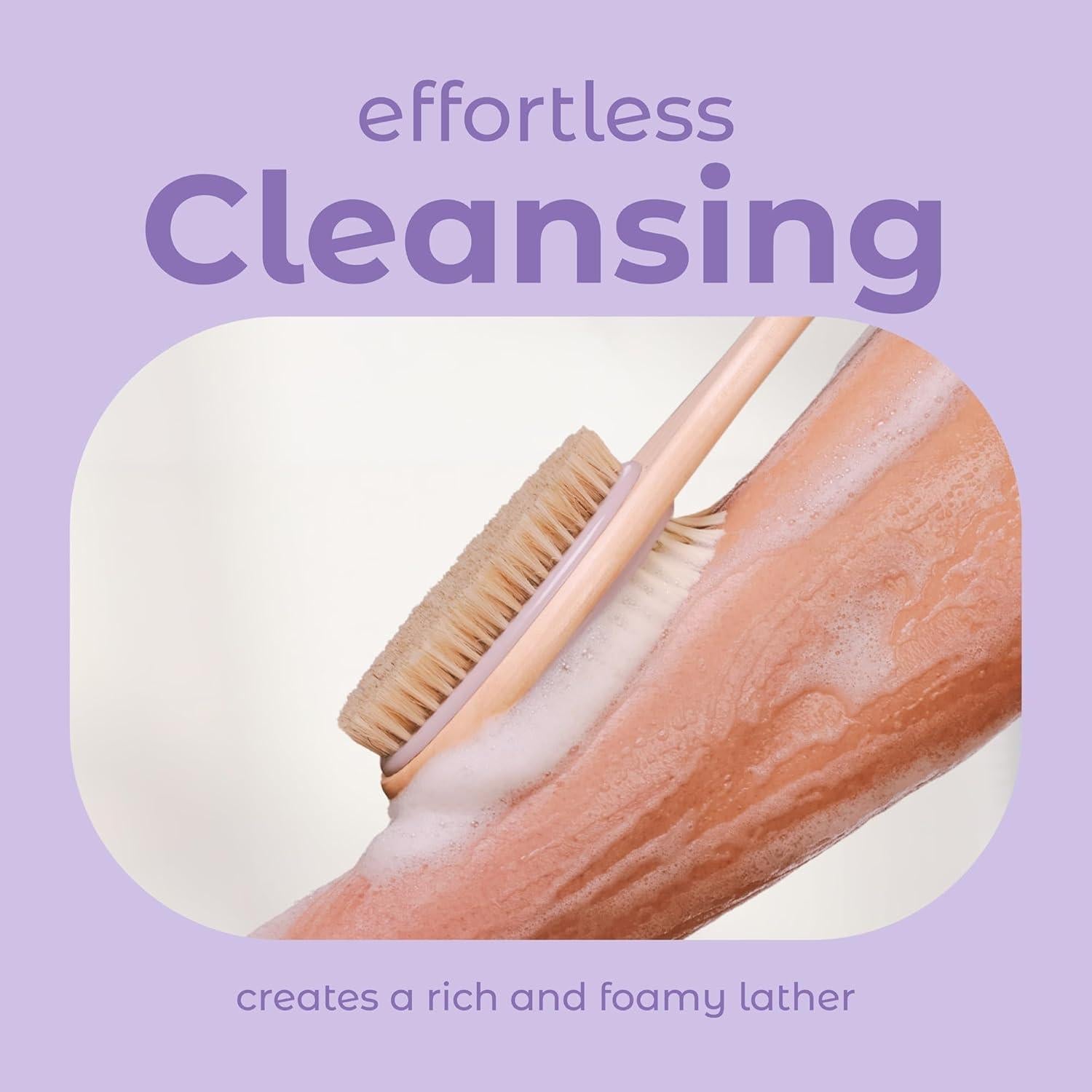 Cepillo de Espalda MainBasics Doble Cara Lavanda 41.91 cm