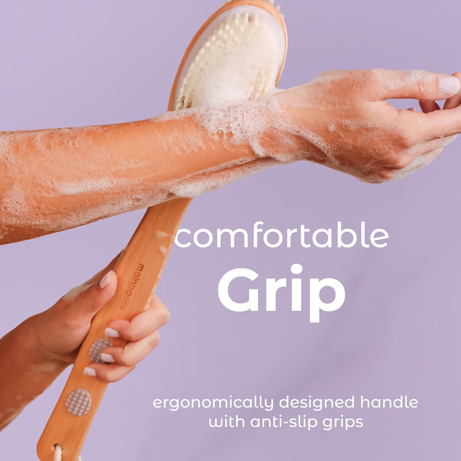 Cepillo de Espalda MainBasics Doble Cara Lavanda 41.91 cm