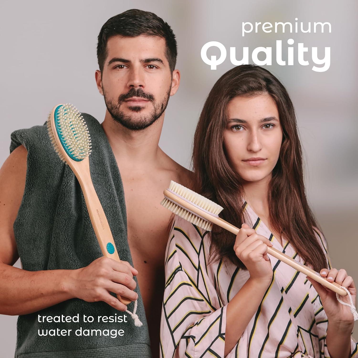 Cepillo de Espalda MainBasics Doble Cara Lavanda 41.91 cm