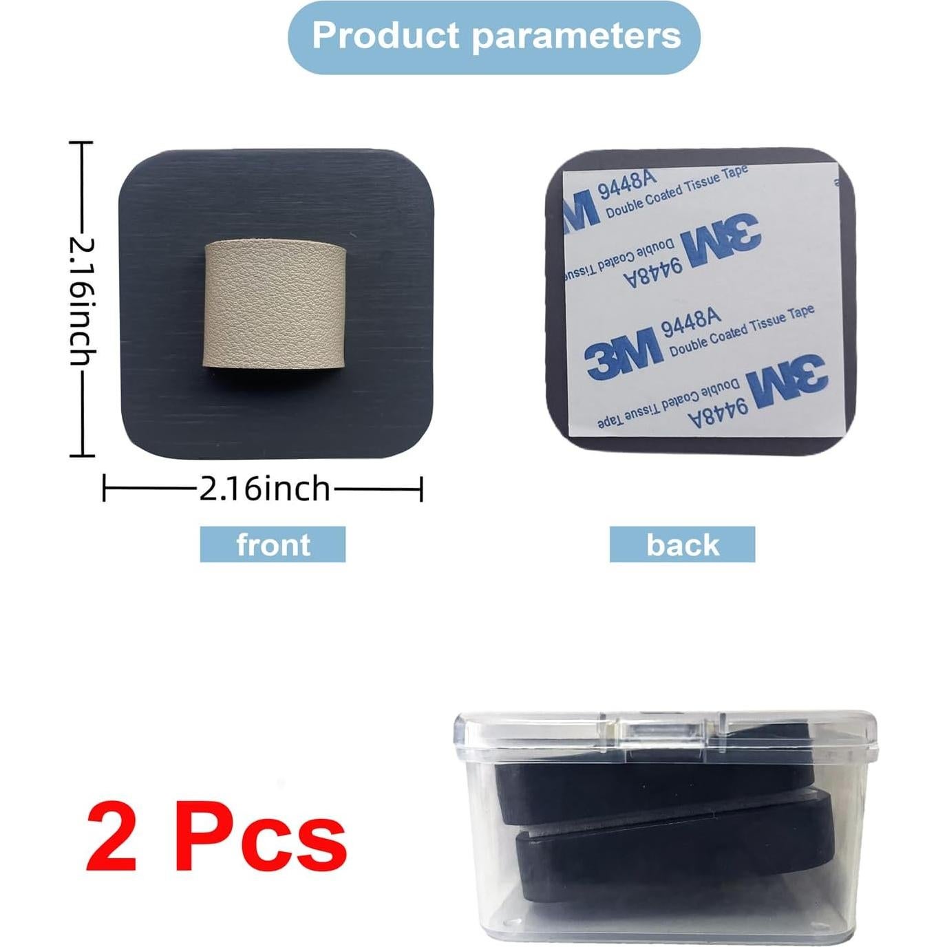 Organizador de Gafas de Sol FINDAMAZE 2 Pcs Corto Gris