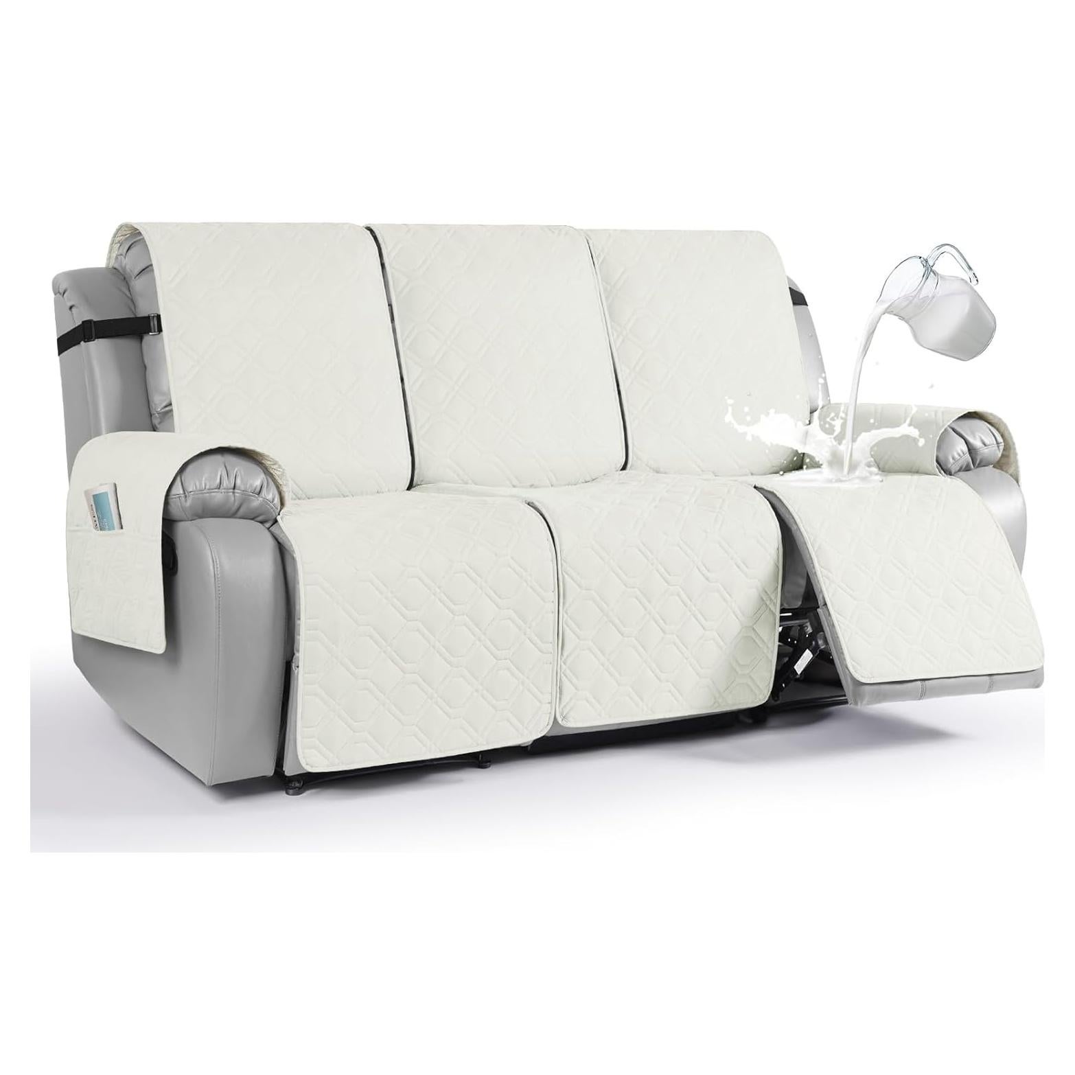 Funda Impermeable para Sofá Recliner VANSOFY 3 Plazas Antideslizante