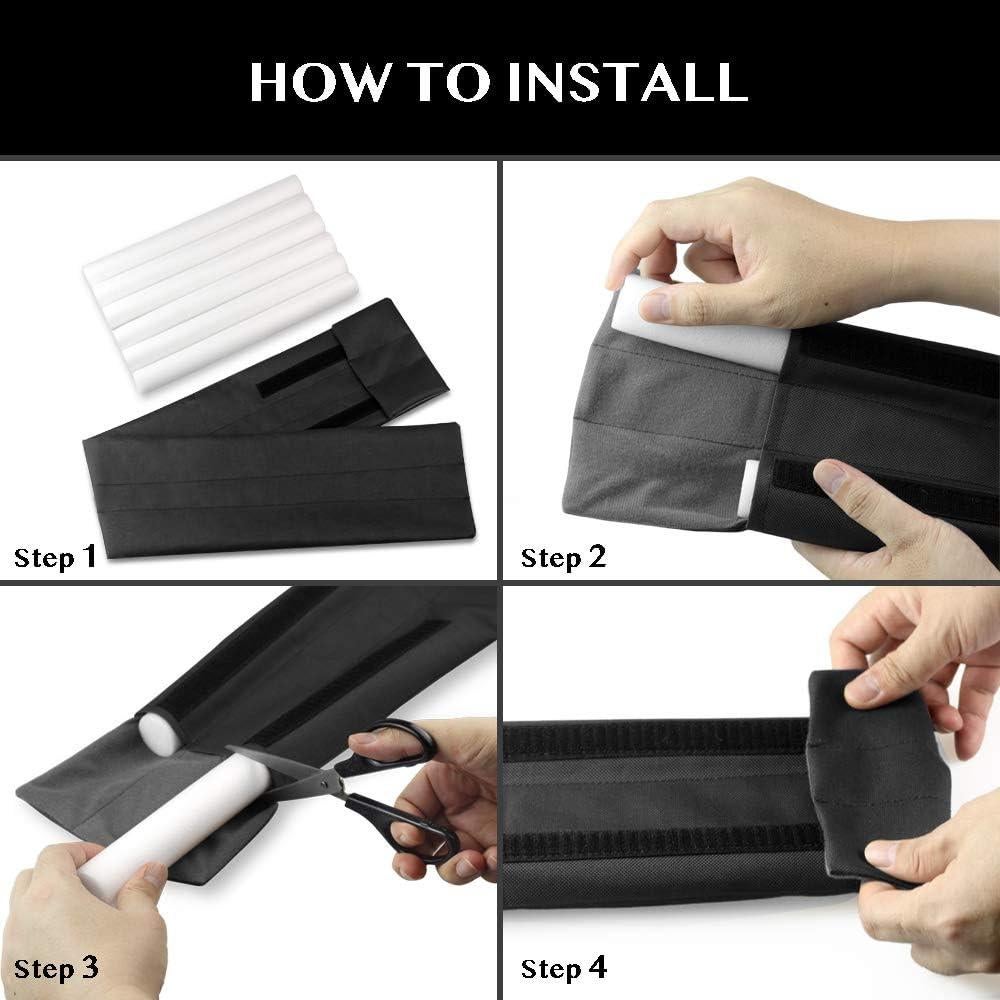 Tapón de puerta Efoxcity ajustable 30-36" negro aislamiento