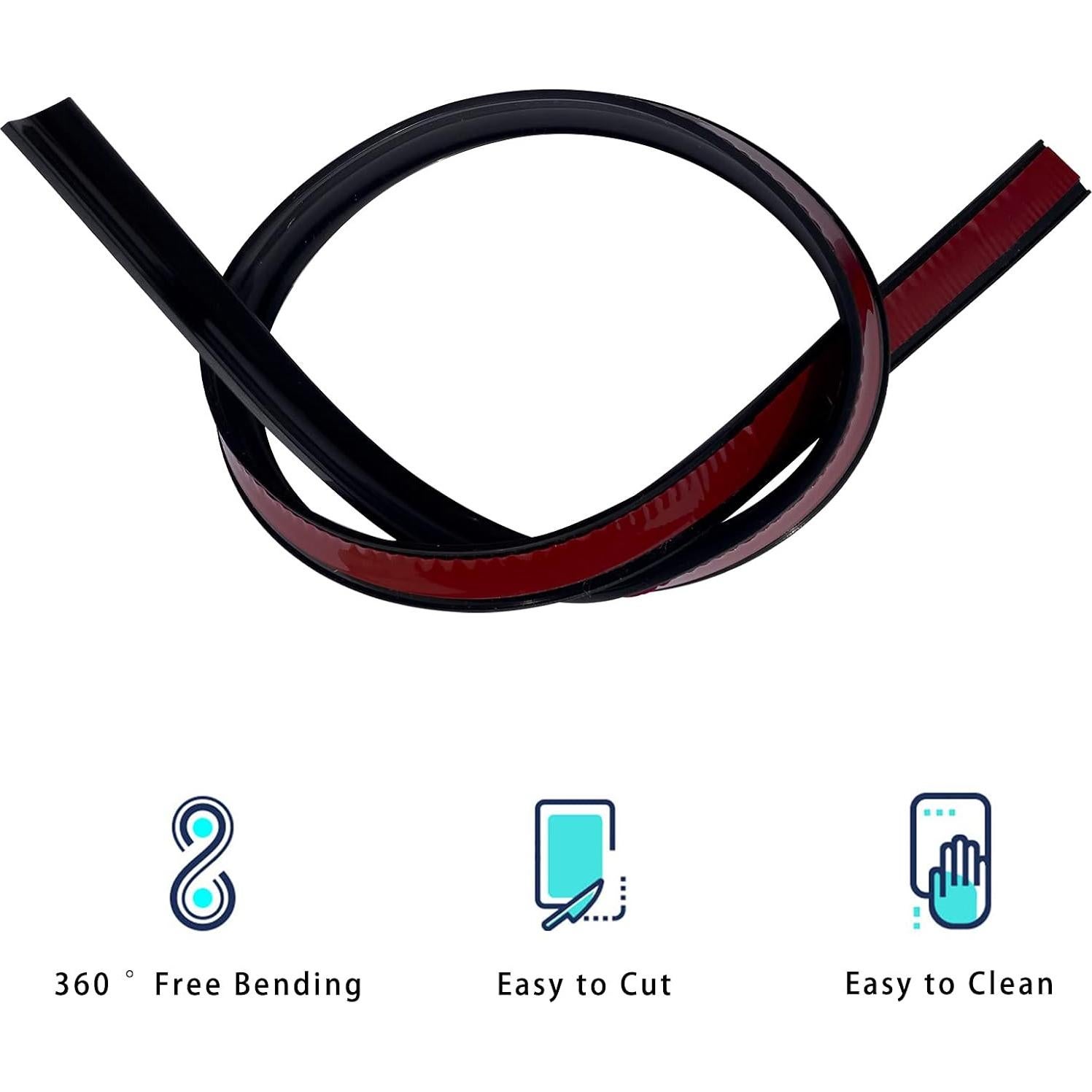 Guardia de Agua de Silicona cuysfead 99 cm Negro