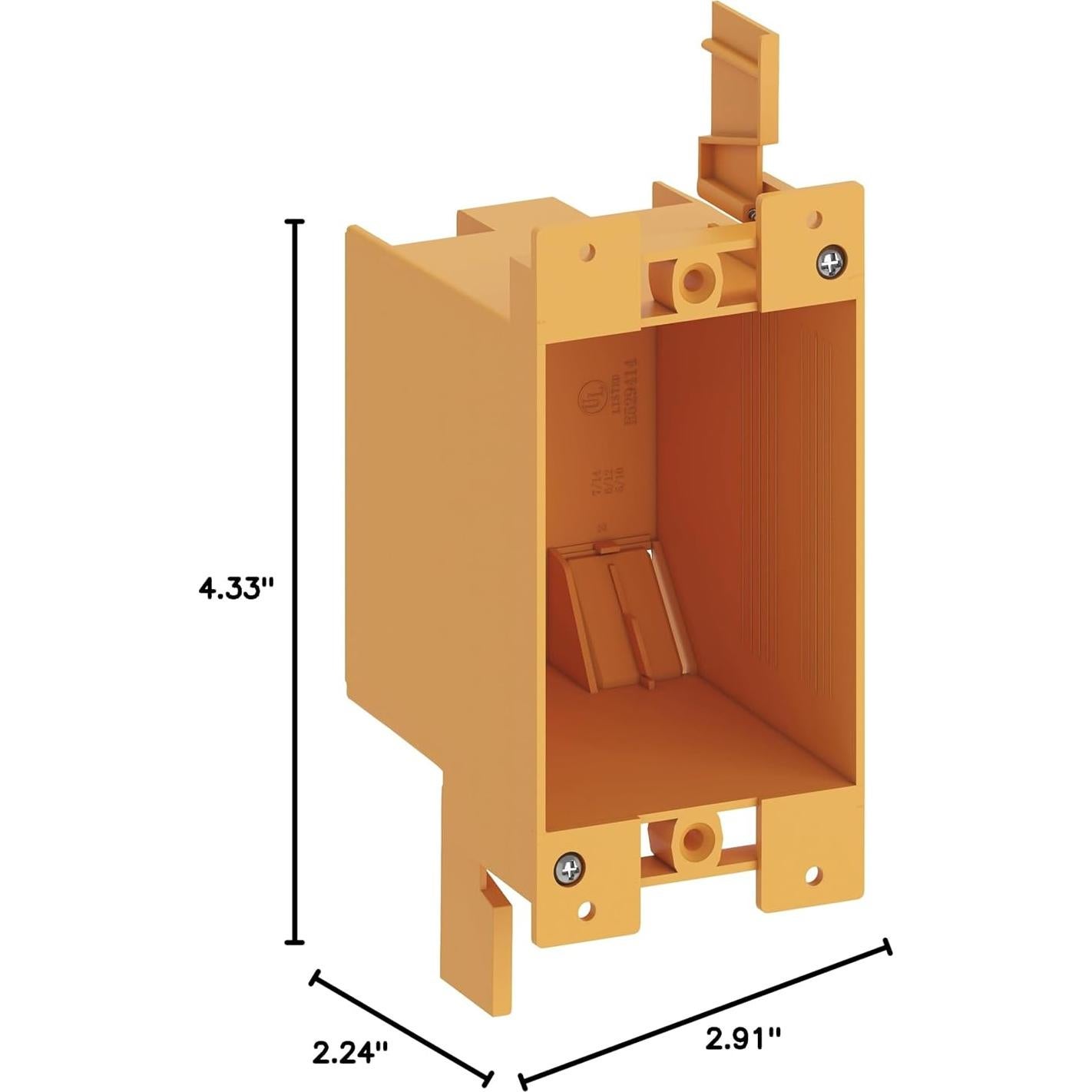 Caja de salida eléctrica Inlight 1 gang 14 pulgadas cúbicas - Paquete de 3