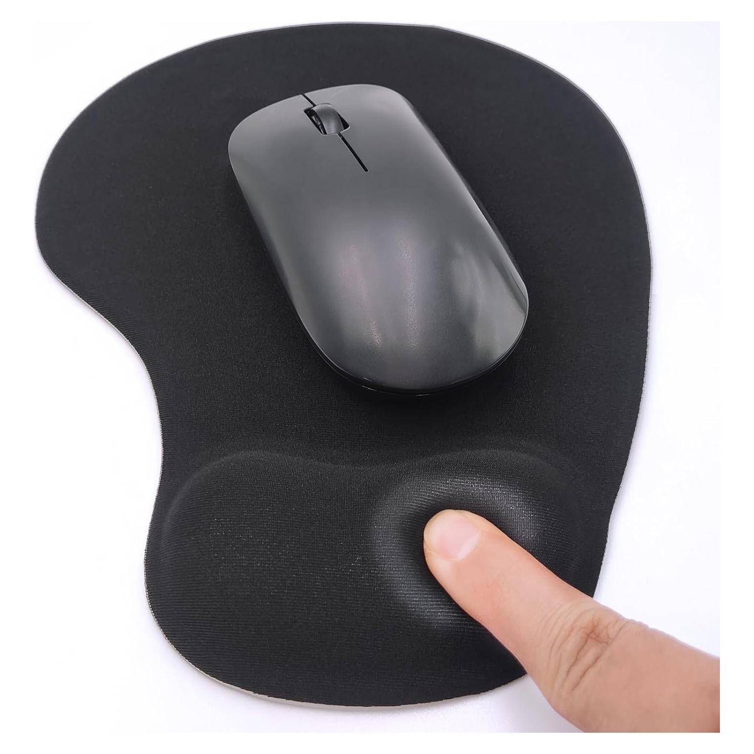 Alfombrilla de Ratón Ergonómica JYWYBF con Soporte de Gel Negro