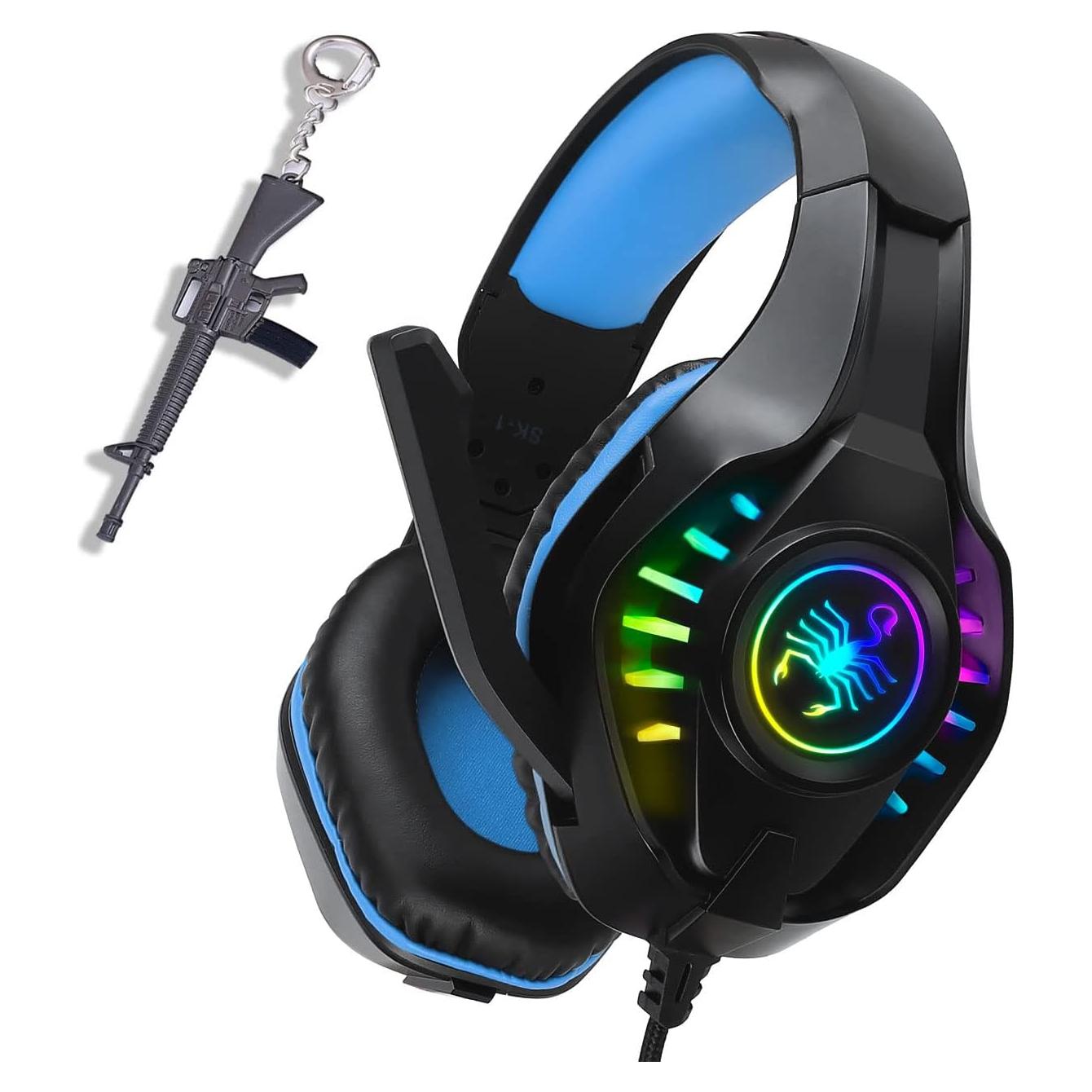 Auriculares Gaming YOUXU GM-1 Over Ear con Micrófono Azul
