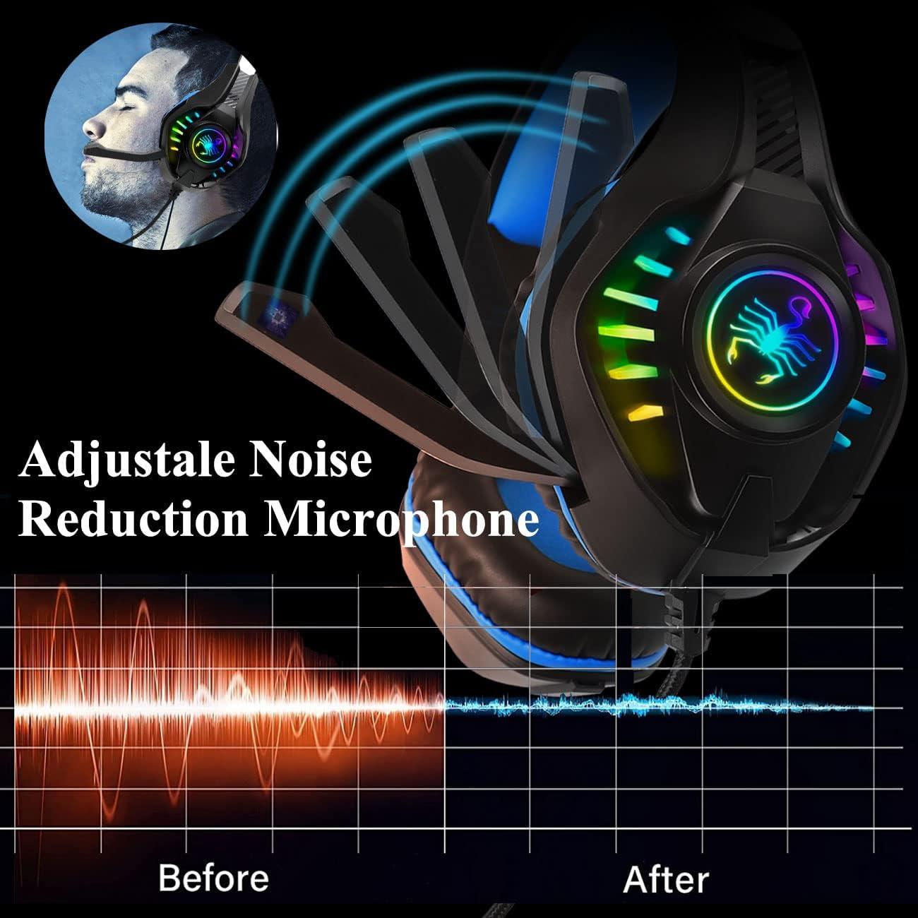 Auriculares Gaming YOUXU GM-1 Over Ear con Micrófono Azul