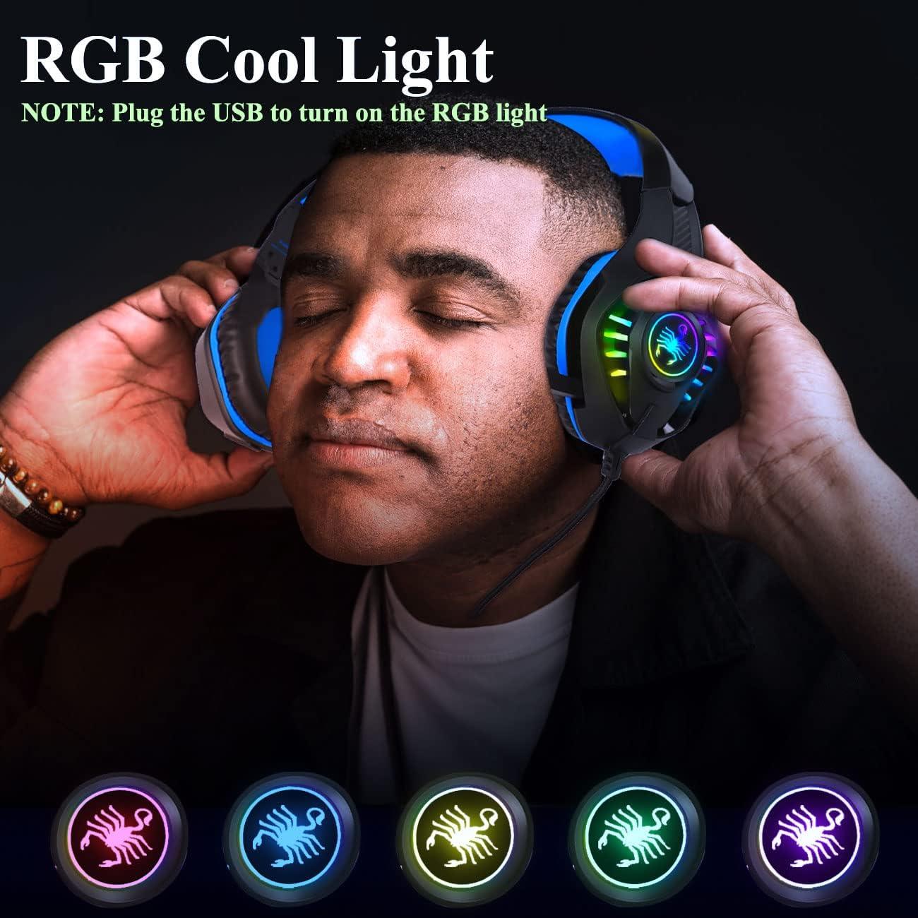 Auriculares Gaming YOUXU GM-1 Over Ear con Micrófono Azul