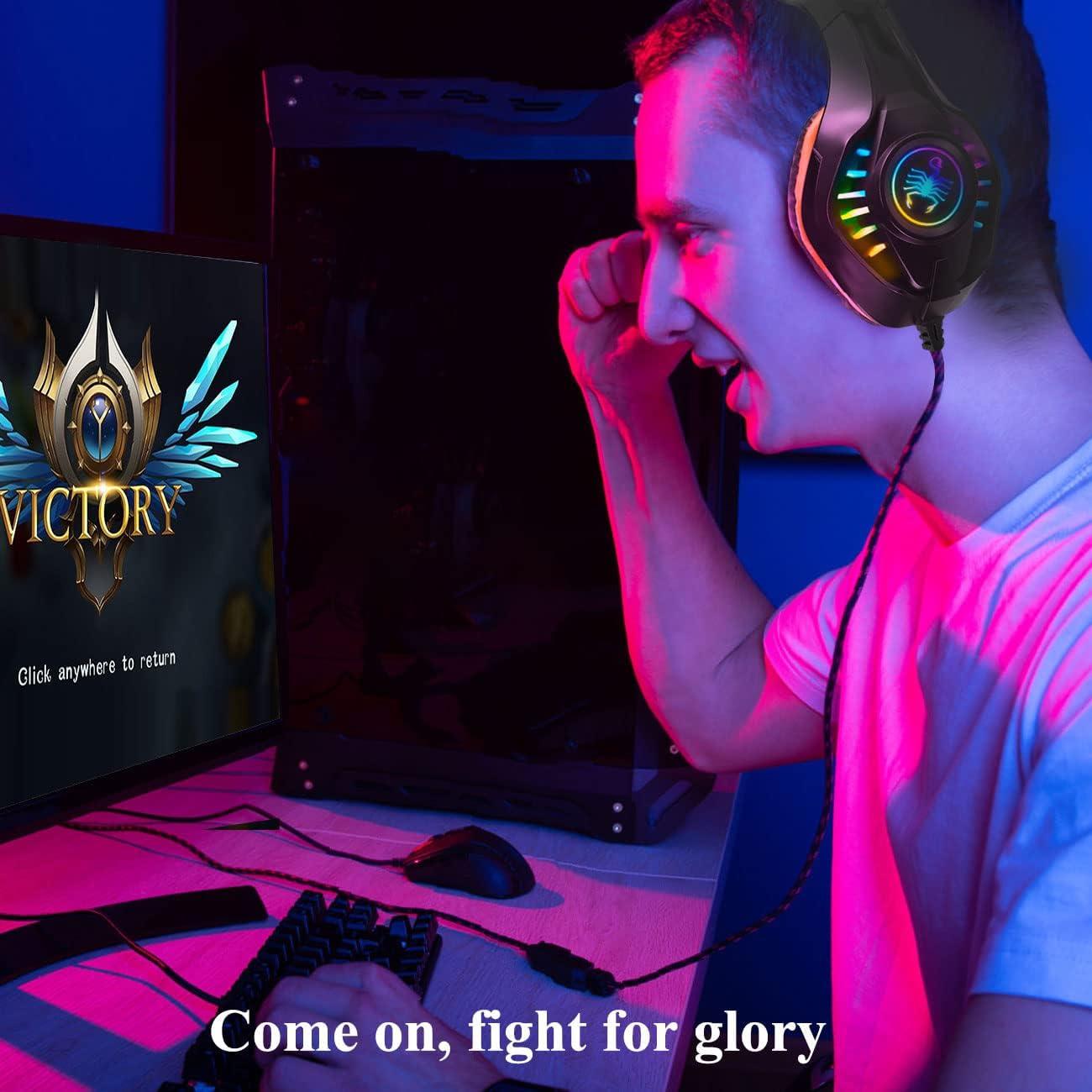 Auriculares Gaming YOUXU GM-1 Over Ear con Micrófono Azul