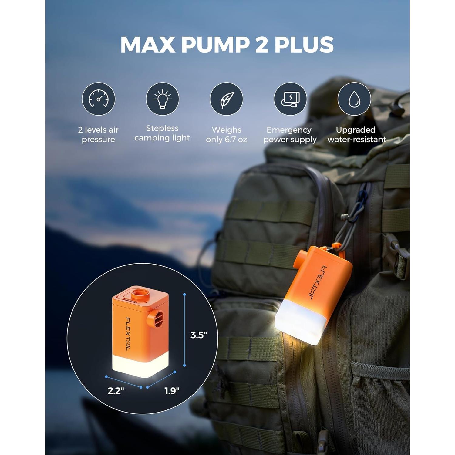 Bomba de Aire Eléctrica FLEXTAILGEAR MP2PLUS 4.5kPa 300L/min