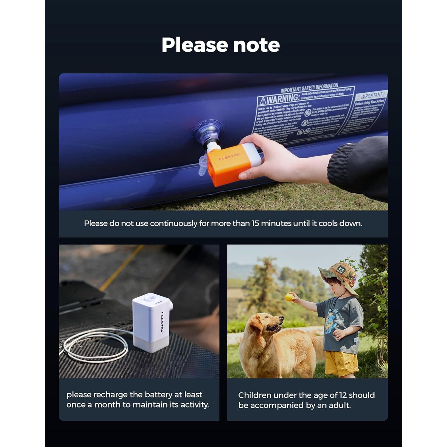 Bomba de Aire Eléctrica FLEXTAILGEAR MP2PLUS 4.5kPa 300L/min