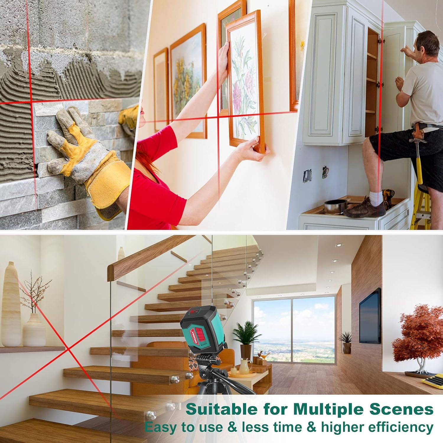 Nivel Láser HYCHIKA 15m Autonivelante Doble Módulo Rojo