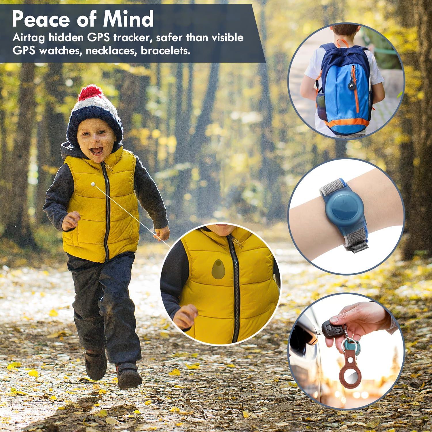 Funda Silicona AirTag Oculta JUCONU 2 Pack Negro Antirrobo