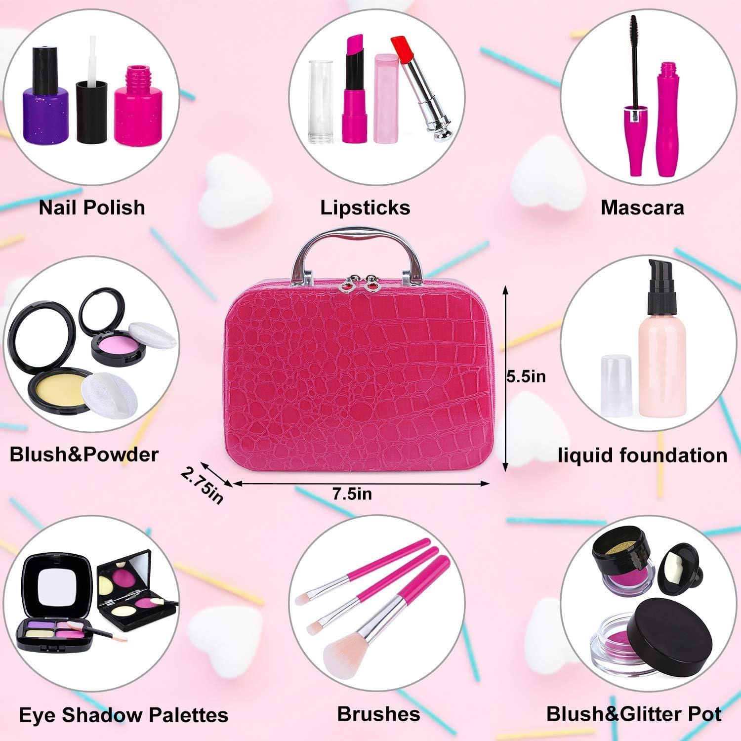 Kit de Maquillaje de Juego TEPSMIGO para Niñas - 14.99x7.87x5.08cm