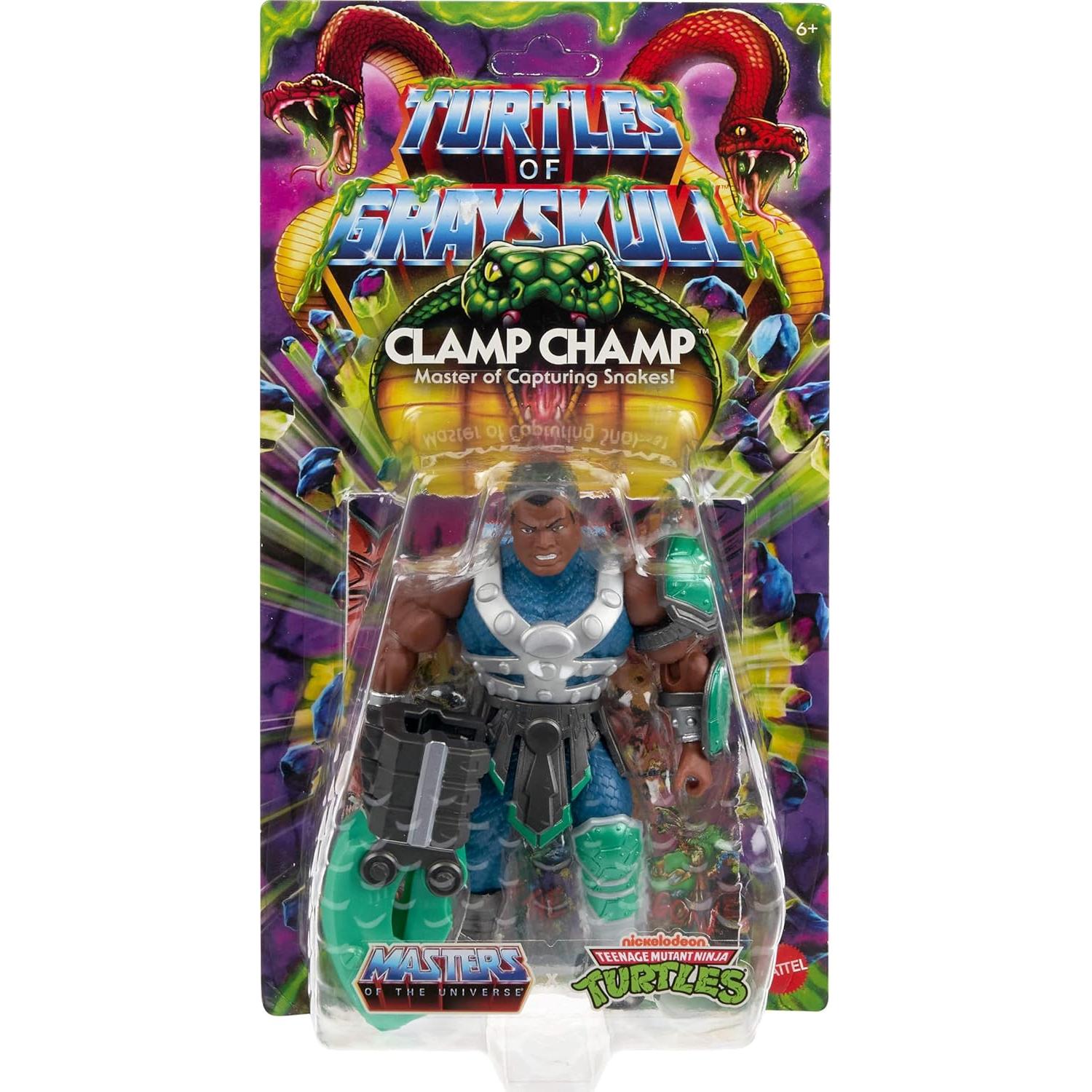 Figura de Acción MOTU Origins Clamp Champ Tortugas Ninja 14 cm