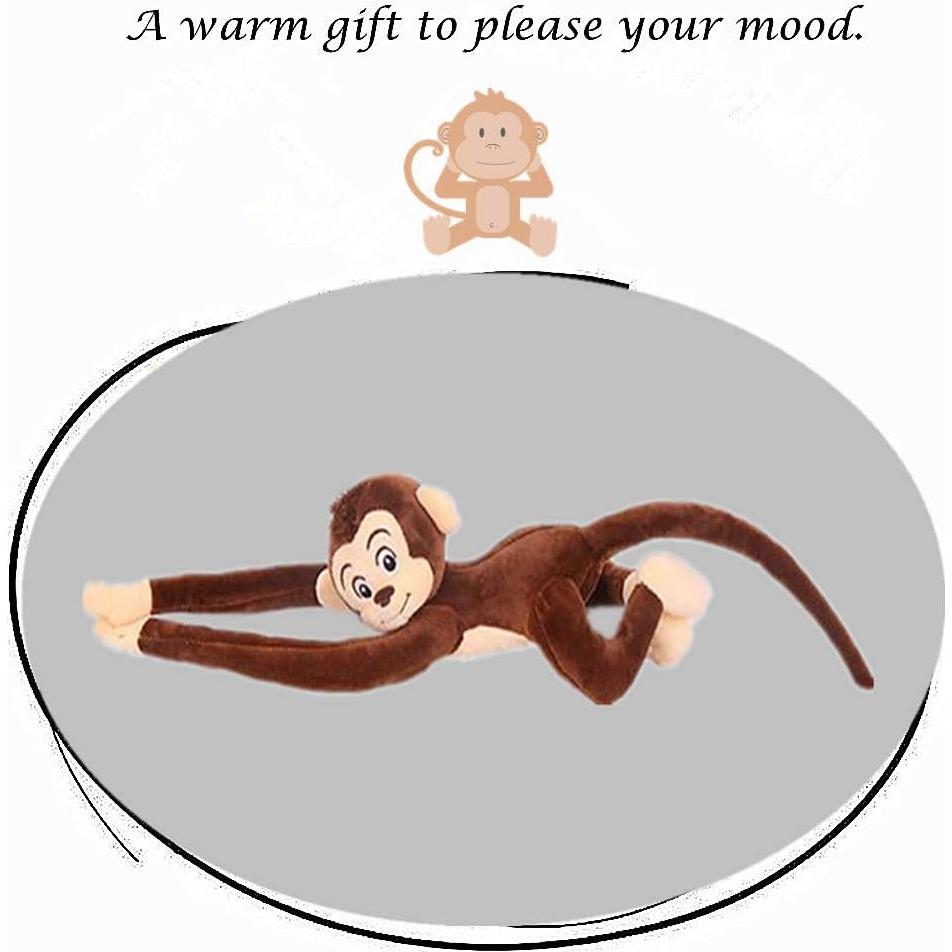 Mono de Peluche Colgante Zhidiloveyou 68.58cm Marrón Oscuro