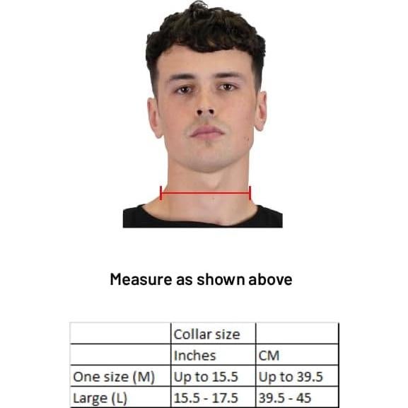 Sello de Cuello Acanalado Neopreno Negro para Cosplay