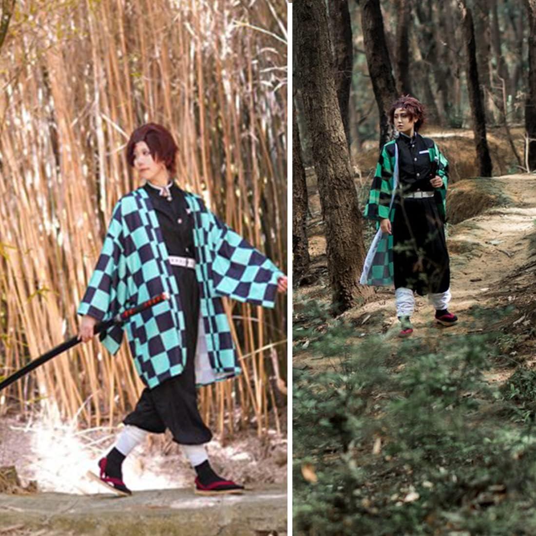 Disfraz de Cosplay Anime Rengoku Kimono Unisex Adulto