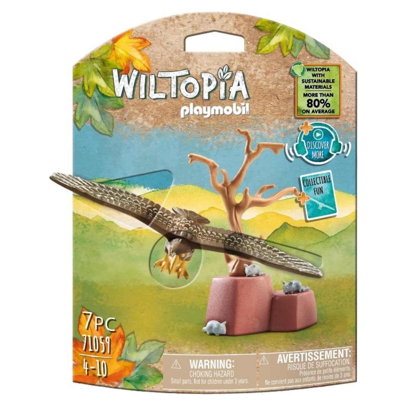 Playmobil Wiltopia - Set Águila con Tarjeta Educativa