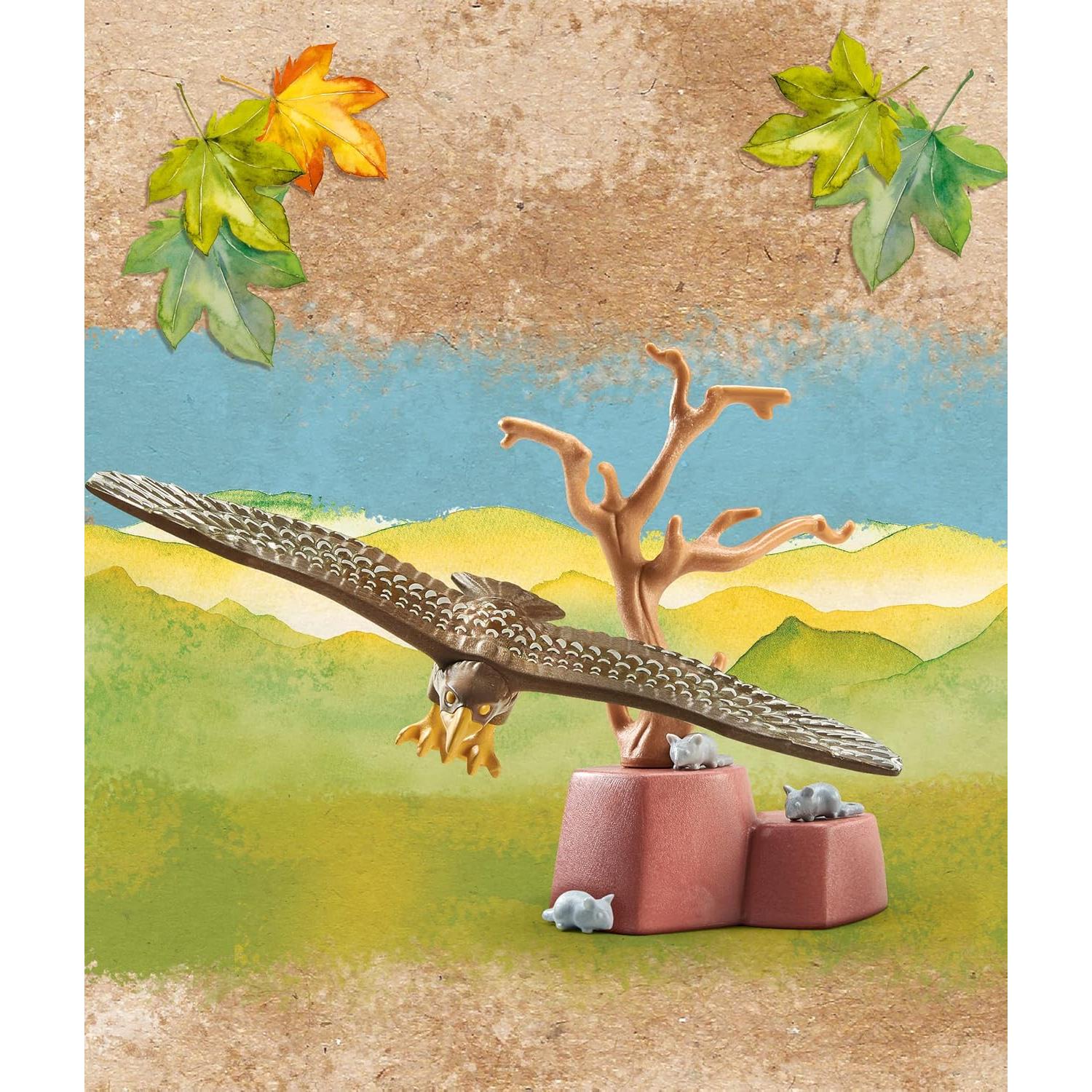 Playmobil Wiltopia - Set Águila con Tarjeta Educativa