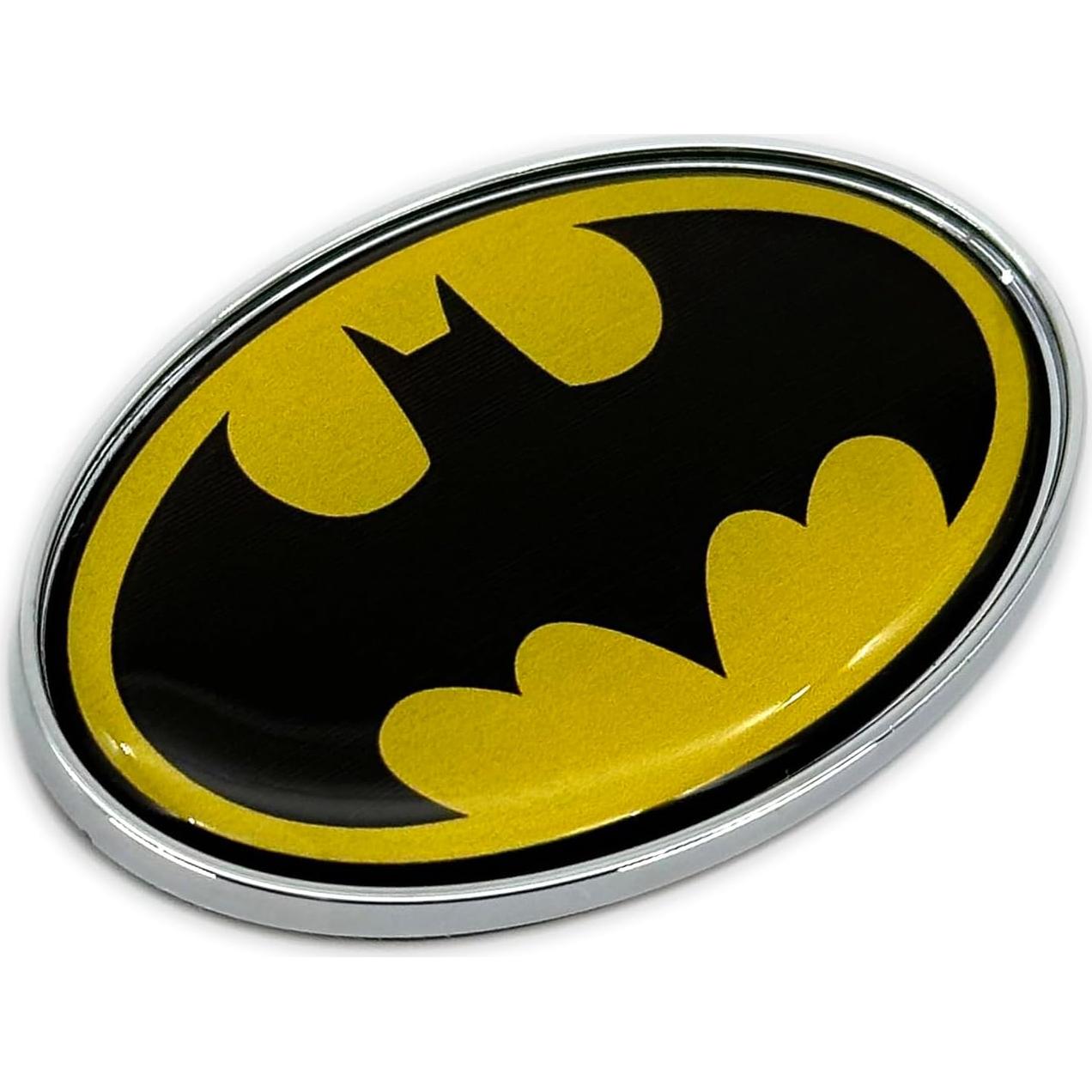 Emblemas Mini Batman Elektroplate Cromo 5.4 x 3.6 cm Paquete de 2