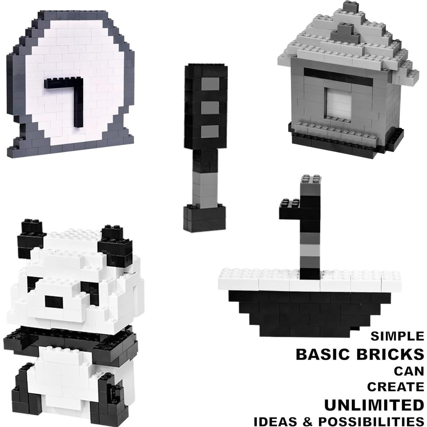 Bloques de Construcción 1000 Piezas 4 Colores para Niños