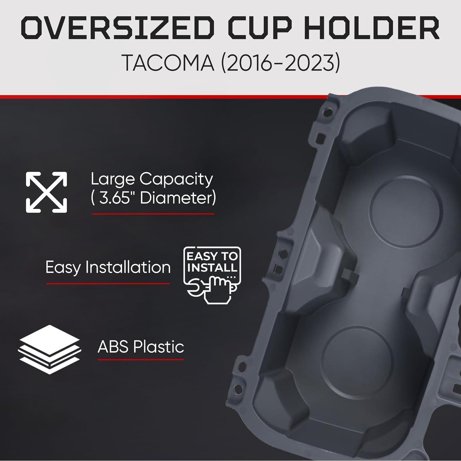 Soporte de Taza AJT Design para Toyota Tacoma 2016-2023