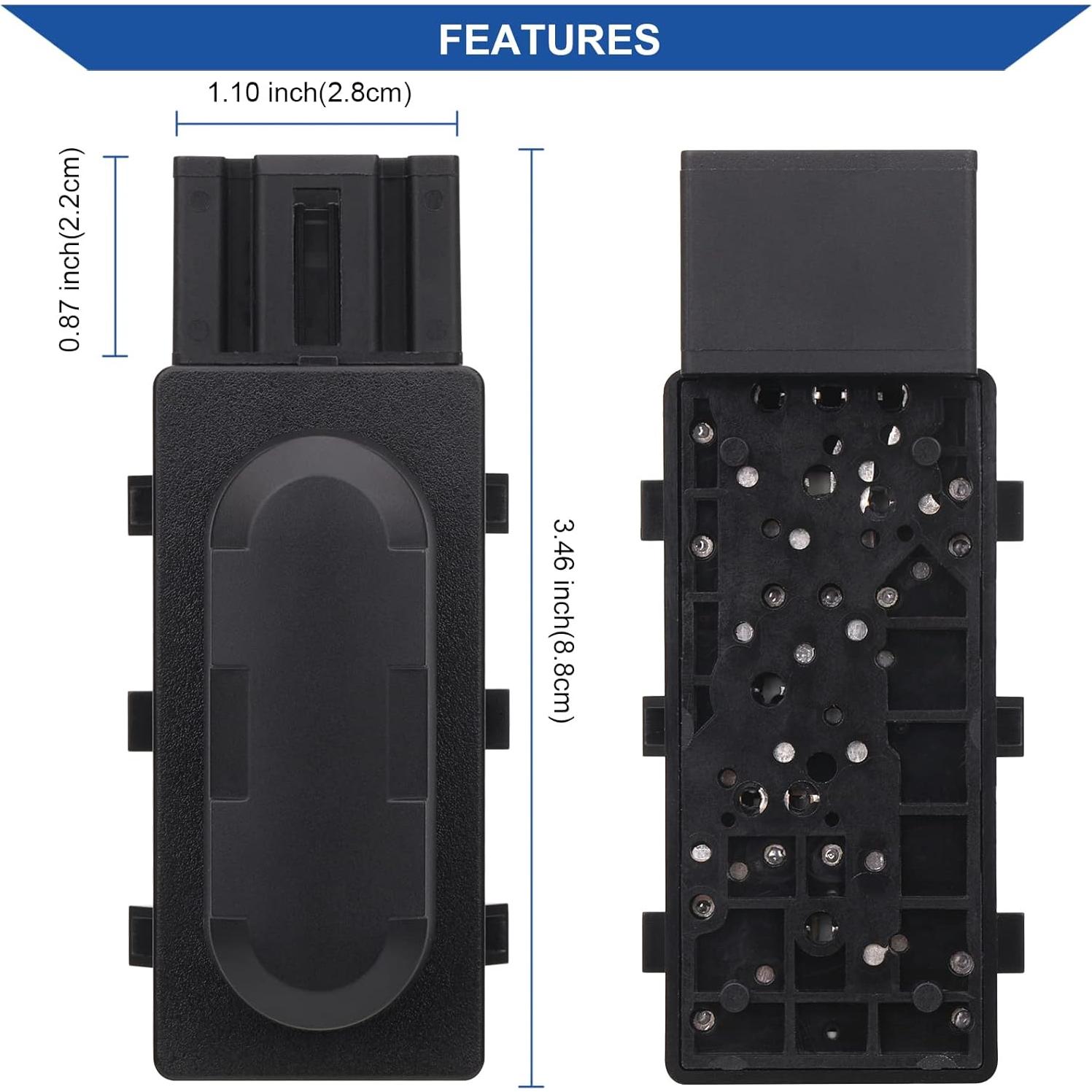 Interruptor de Asiento Eléctrico Obaee 6 Vías Compatible Ford