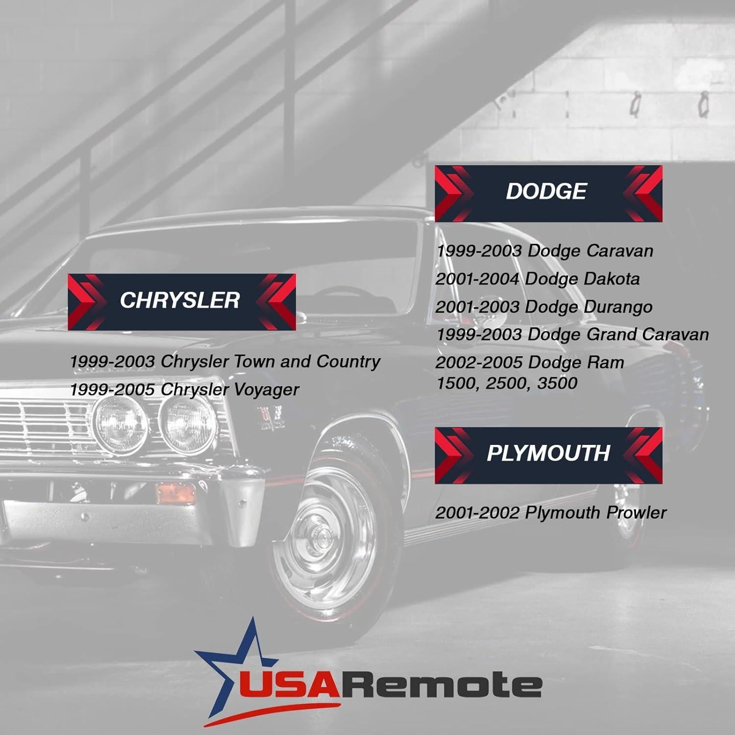 Llave control remoto Chrysler Dodge Plymouth 1999-2005