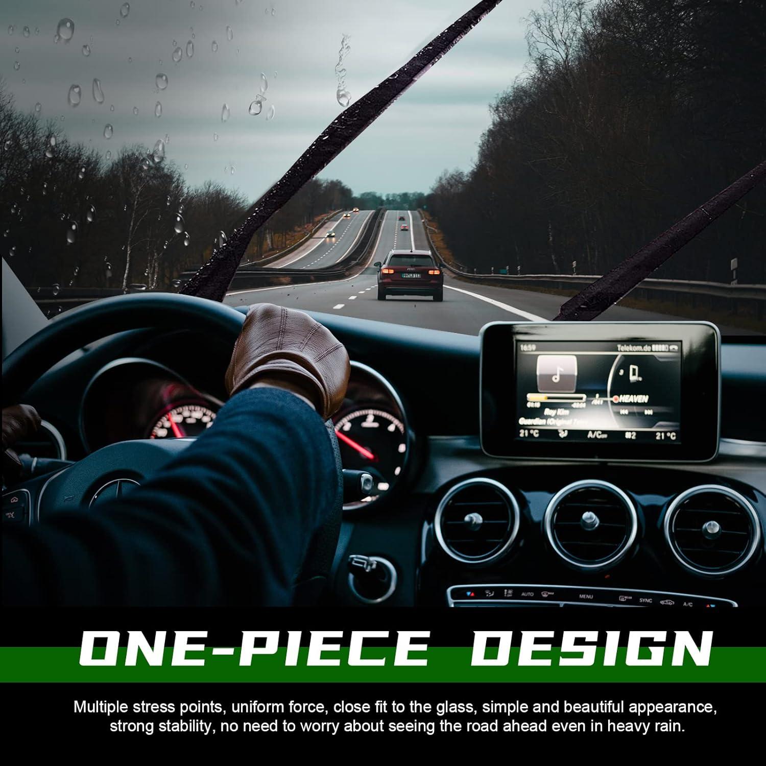 Juego de Limpiaparabrisas ZIXMMO para Hyundai y Mazda 3 Piezas