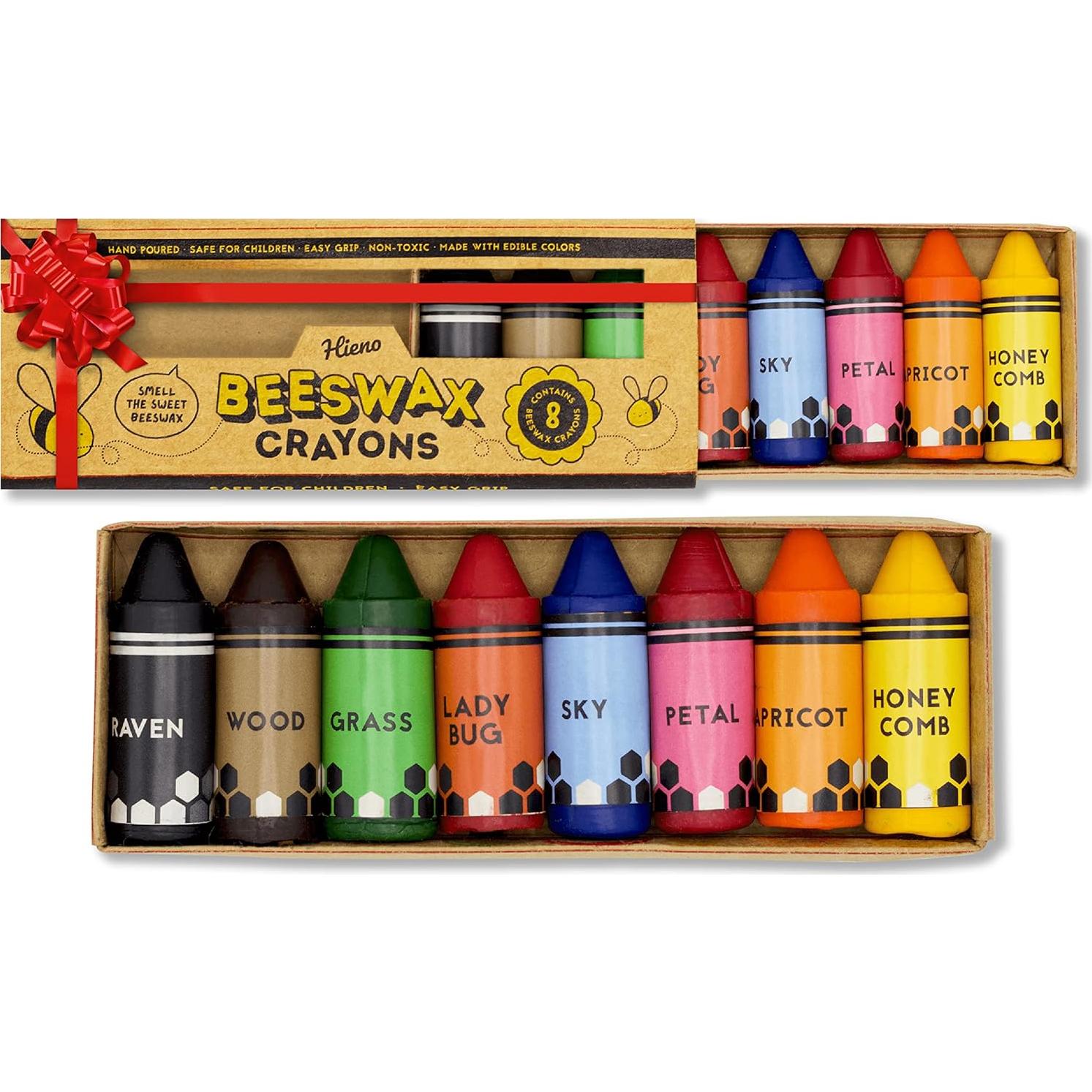 Ceras de Abeja Hieno 100% Puras No Tóxicas - 8 Colores