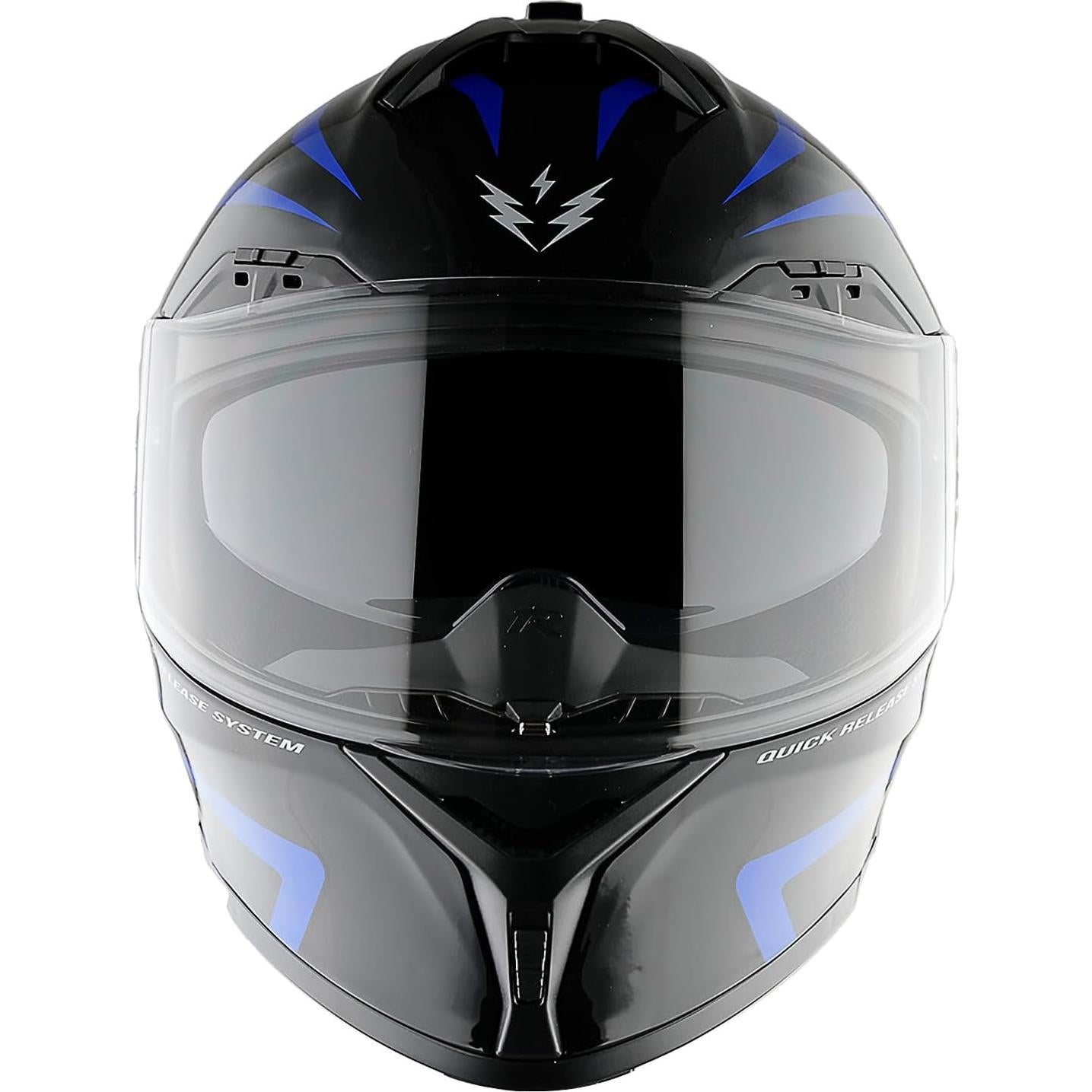Casco Modular de Motocicleta 1Storm LED-X90 Flecha Azul