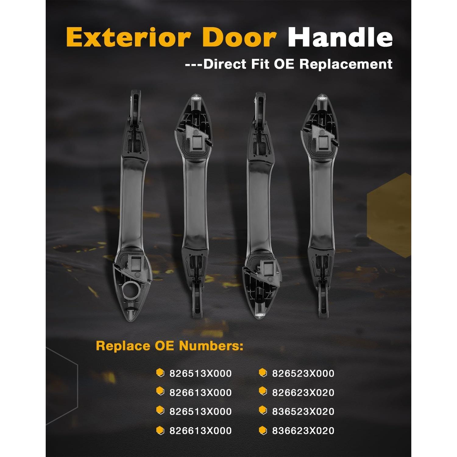 Juego de Manijas de Puerta Exterior Gledewen para Hyundai Elantra 2011-2016