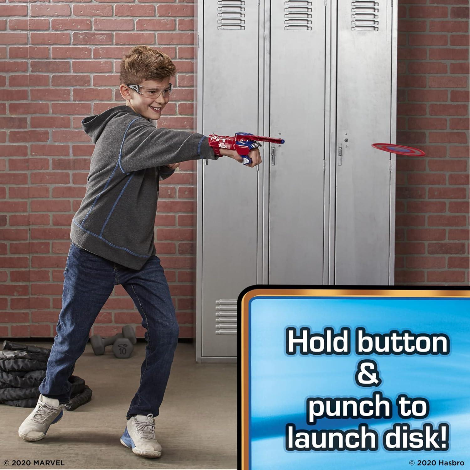 Nerf Power Moves Escudo Capitán América Hasbro Juguete 5+