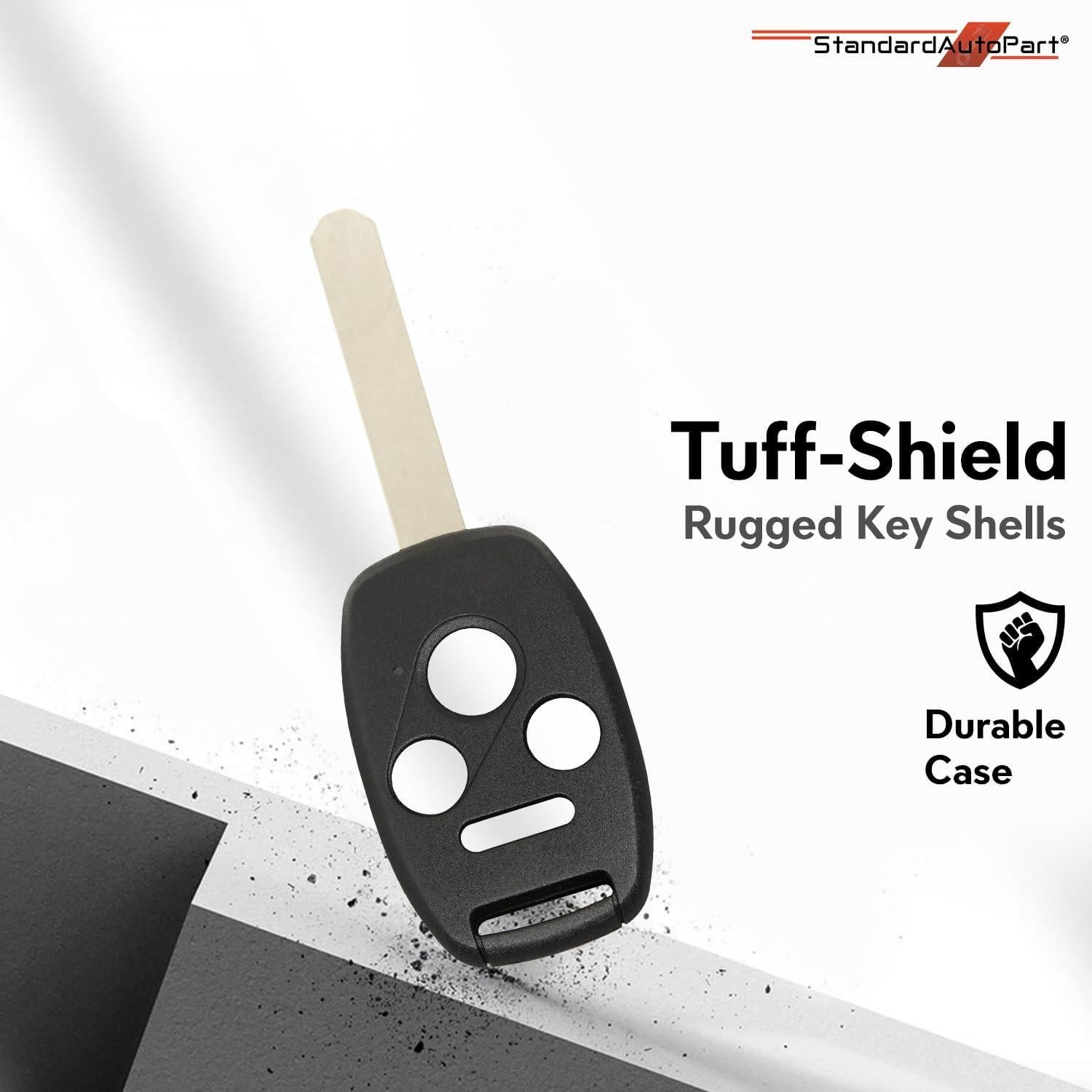 Funda Rugged Tuff-Shield StandardAutoPart para Llave Honda 4 Botones
