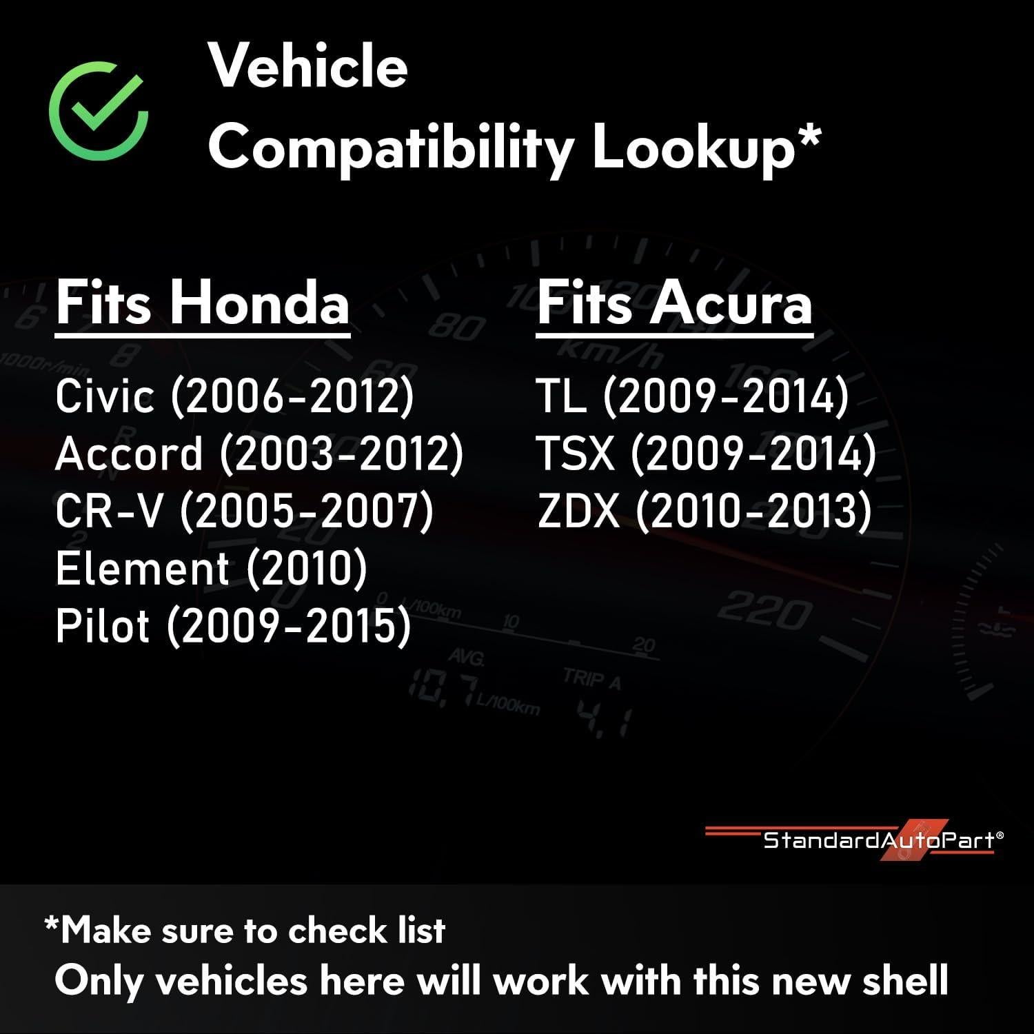 Funda Rugged Tuff-Shield StandardAutoPart para Llave Honda 4 Botones