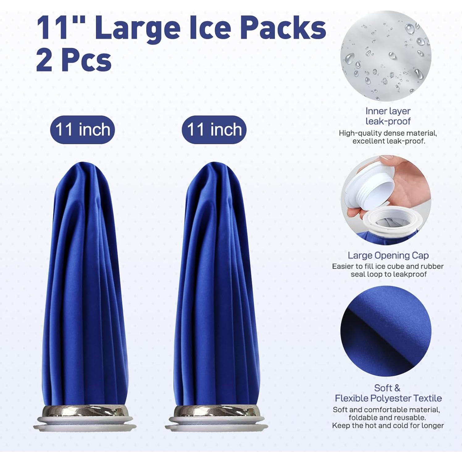 Bolsa de Hielo Reutilizable Fythao 28 cm con Faja Soporte