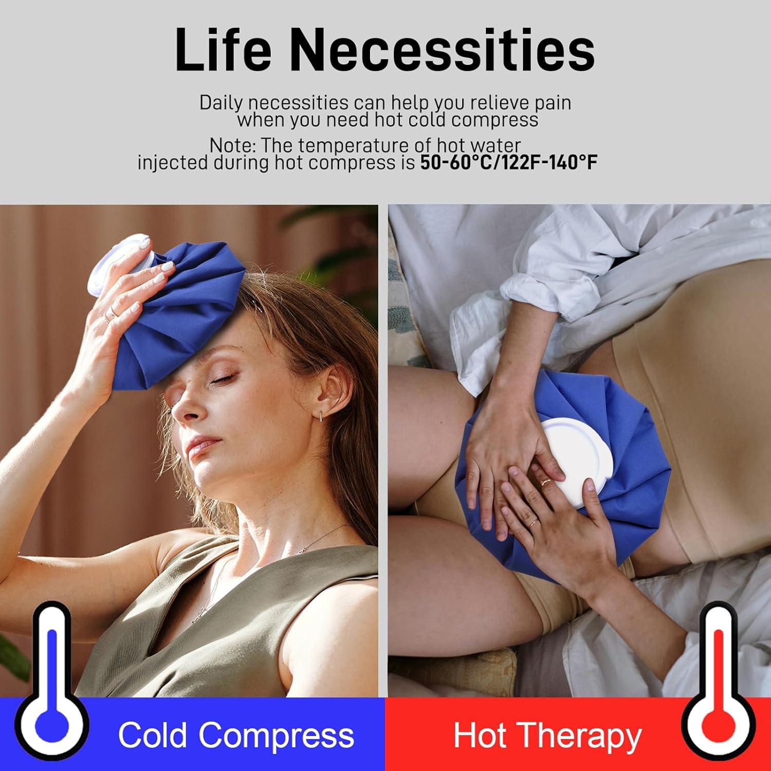 Bolsa de Hielo Reutilizable Fythao 28 cm con Faja Soporte