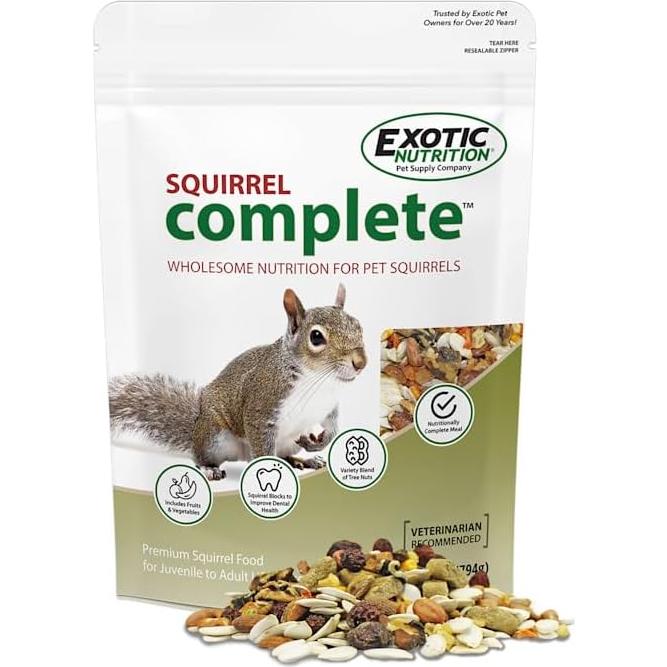 Squirrel Complete - Nutritionally Complete Diet for Pet & Captive Squirrels & Chipmunks (1.75 lb.)