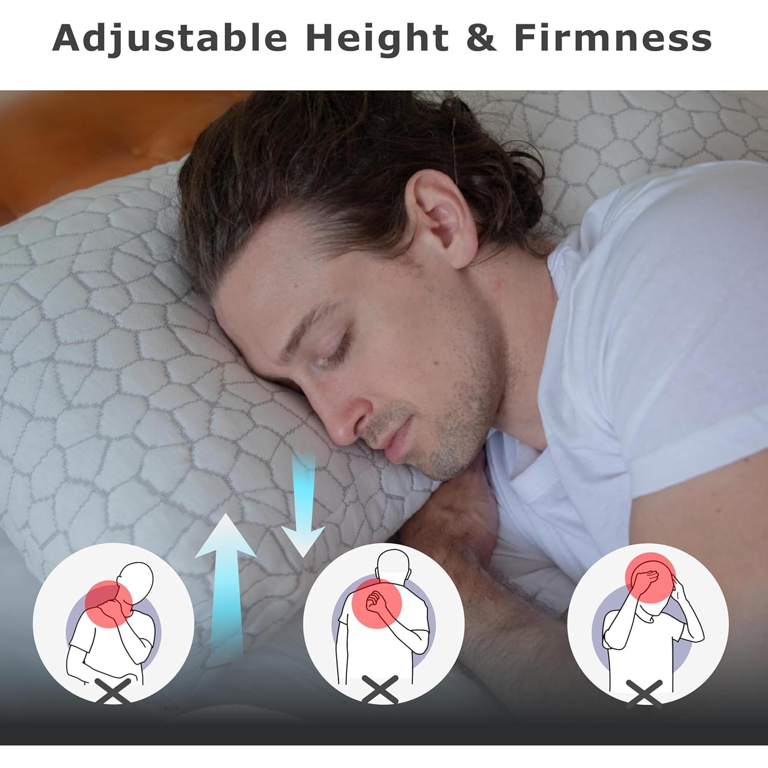 Almohada Ajustable Pharmedoc Espuma Viscoelástica Queen