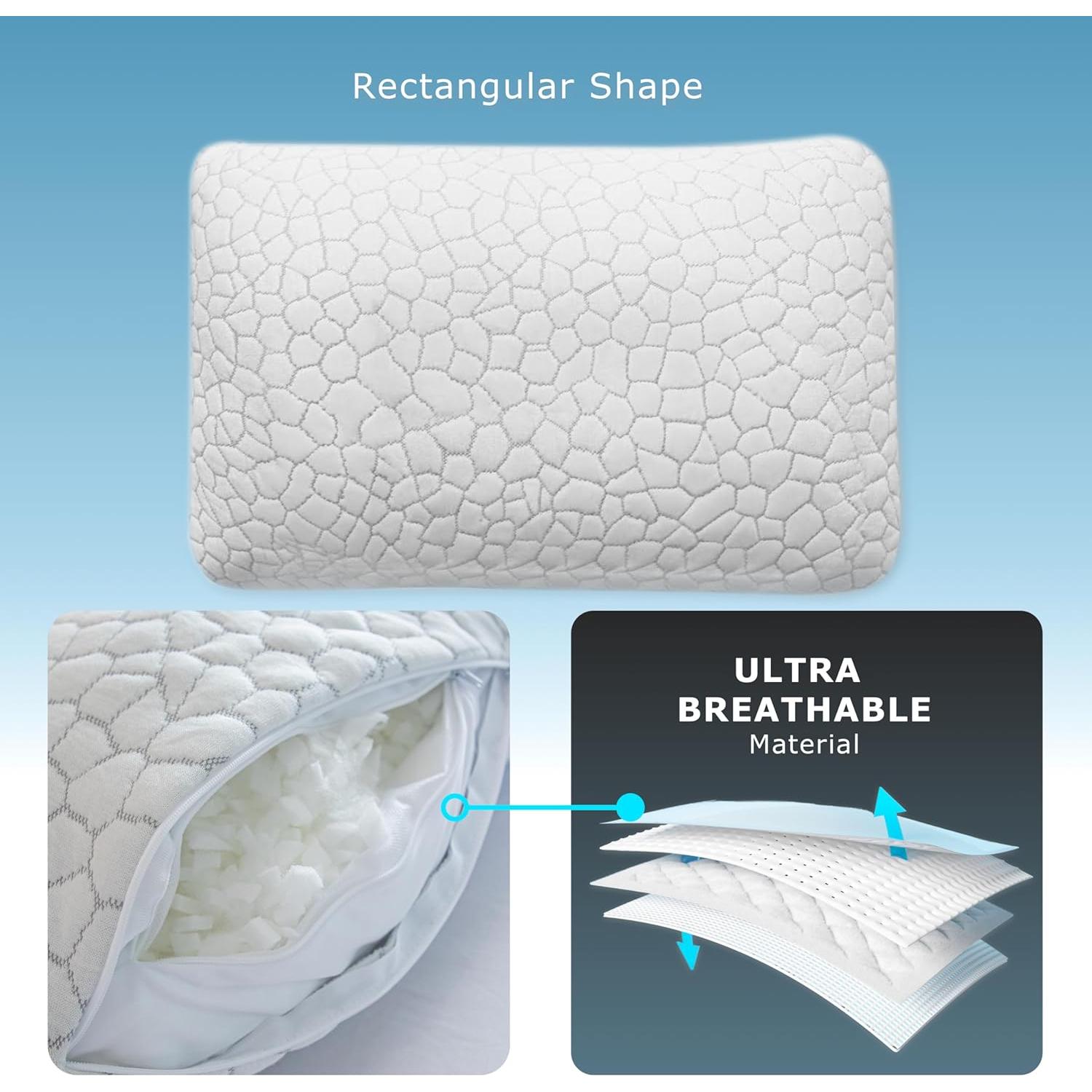 Almohada Ajustable Pharmedoc Espuma Viscoelástica Queen