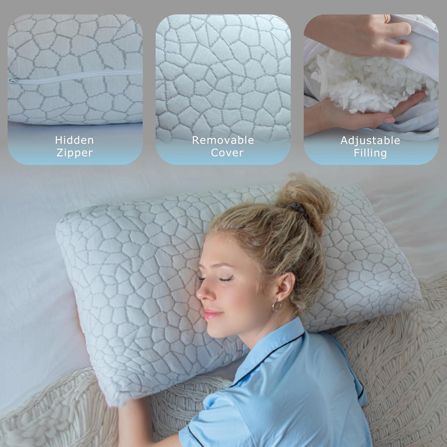 Almohada Ajustable Pharmedoc Espuma Viscoelástica Queen